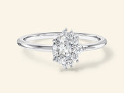Cluster Gemstone Promise Ring