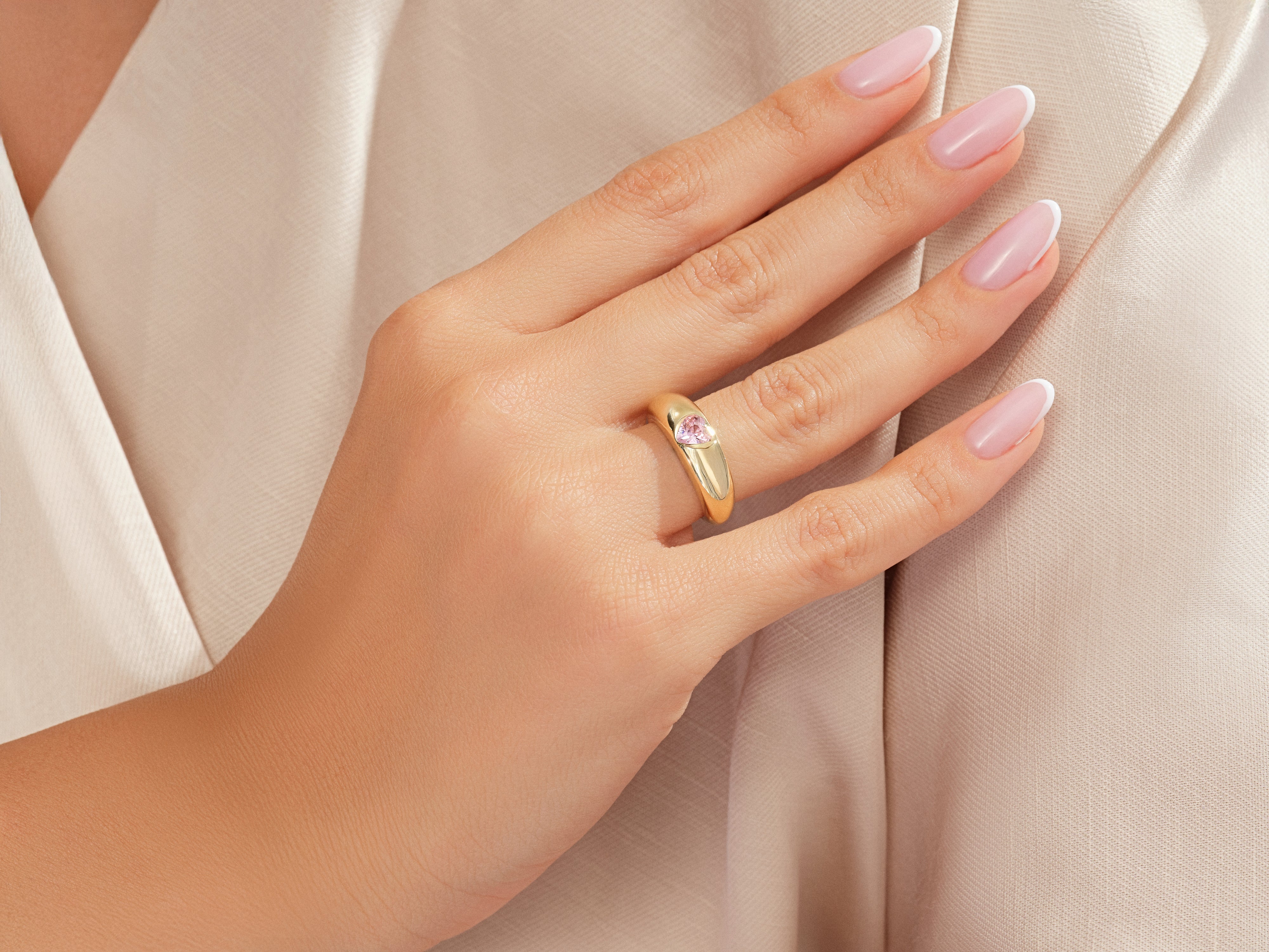 ECWB430_Model_Wearing_Bold_Pink_Heart_Promise_Ring.jpg
