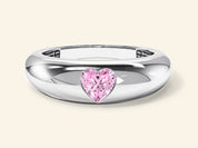 Bold Pink Heart Promise Ring