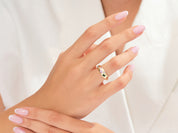 Bold Multistone Promise Ring