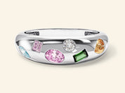 Bold Multistone Promise Ring