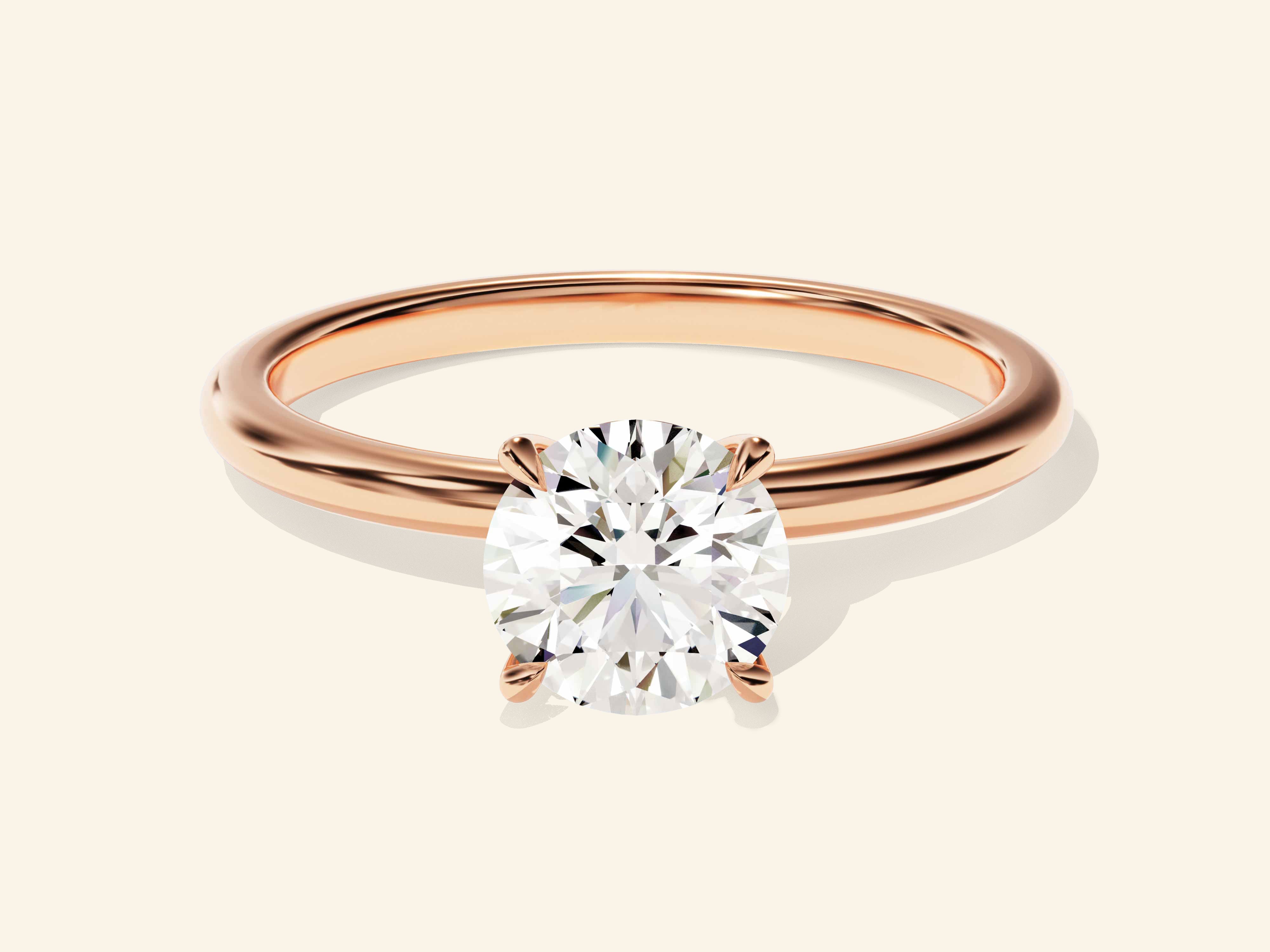 Round Solitaire Engagement Ring