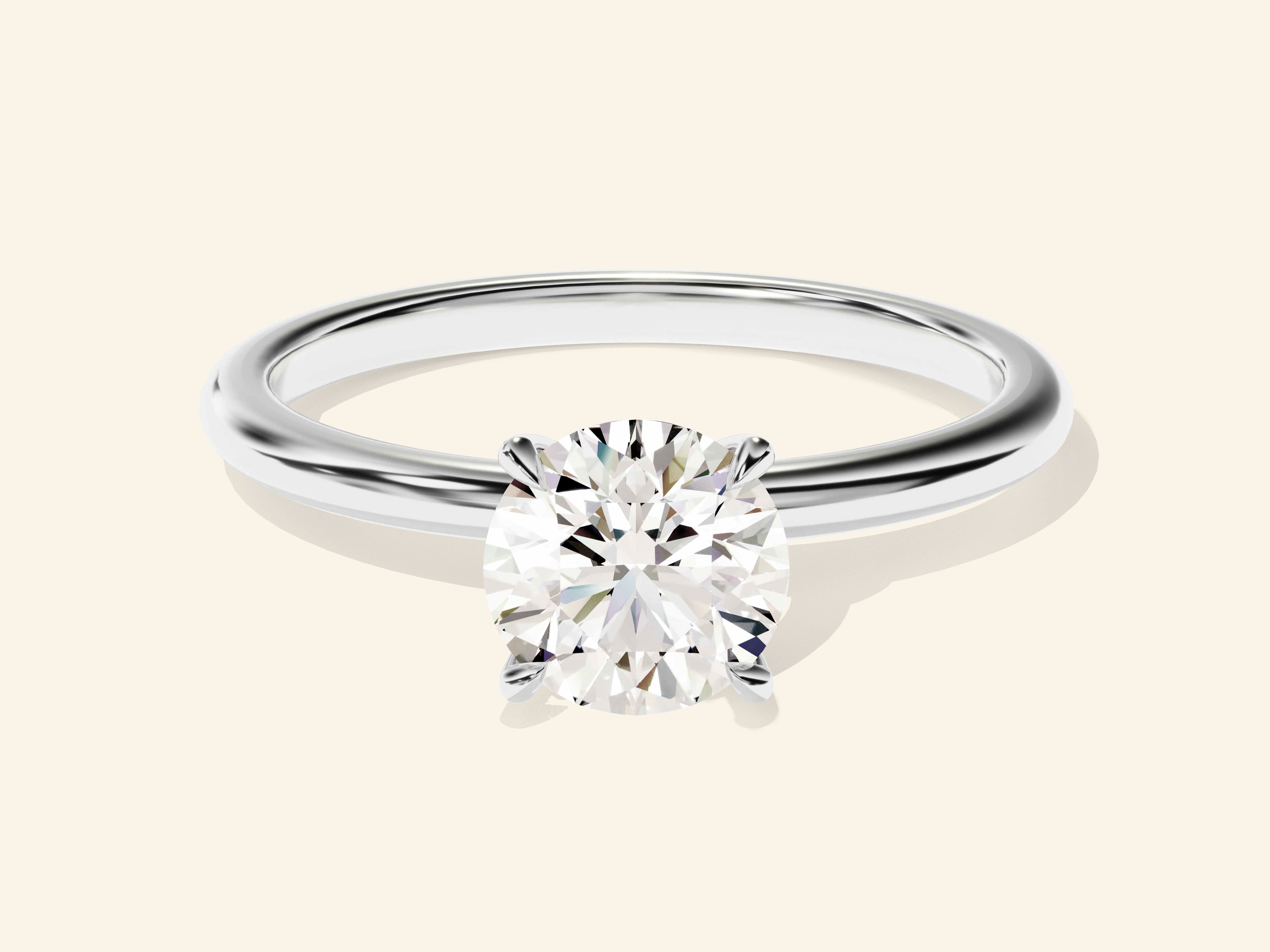 Round Solitaire Engagement Ring