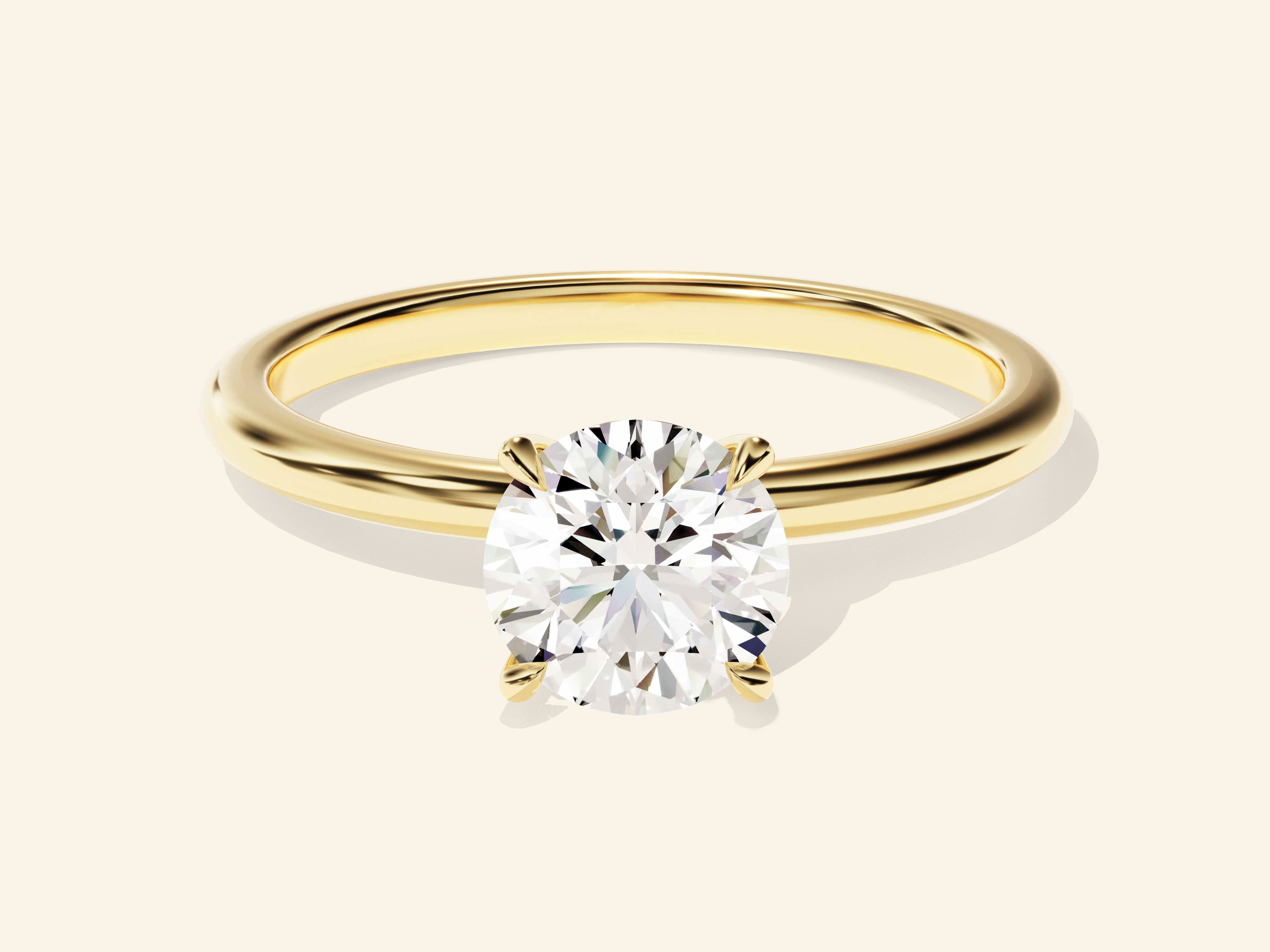 Round Solitaire Engagement Ring