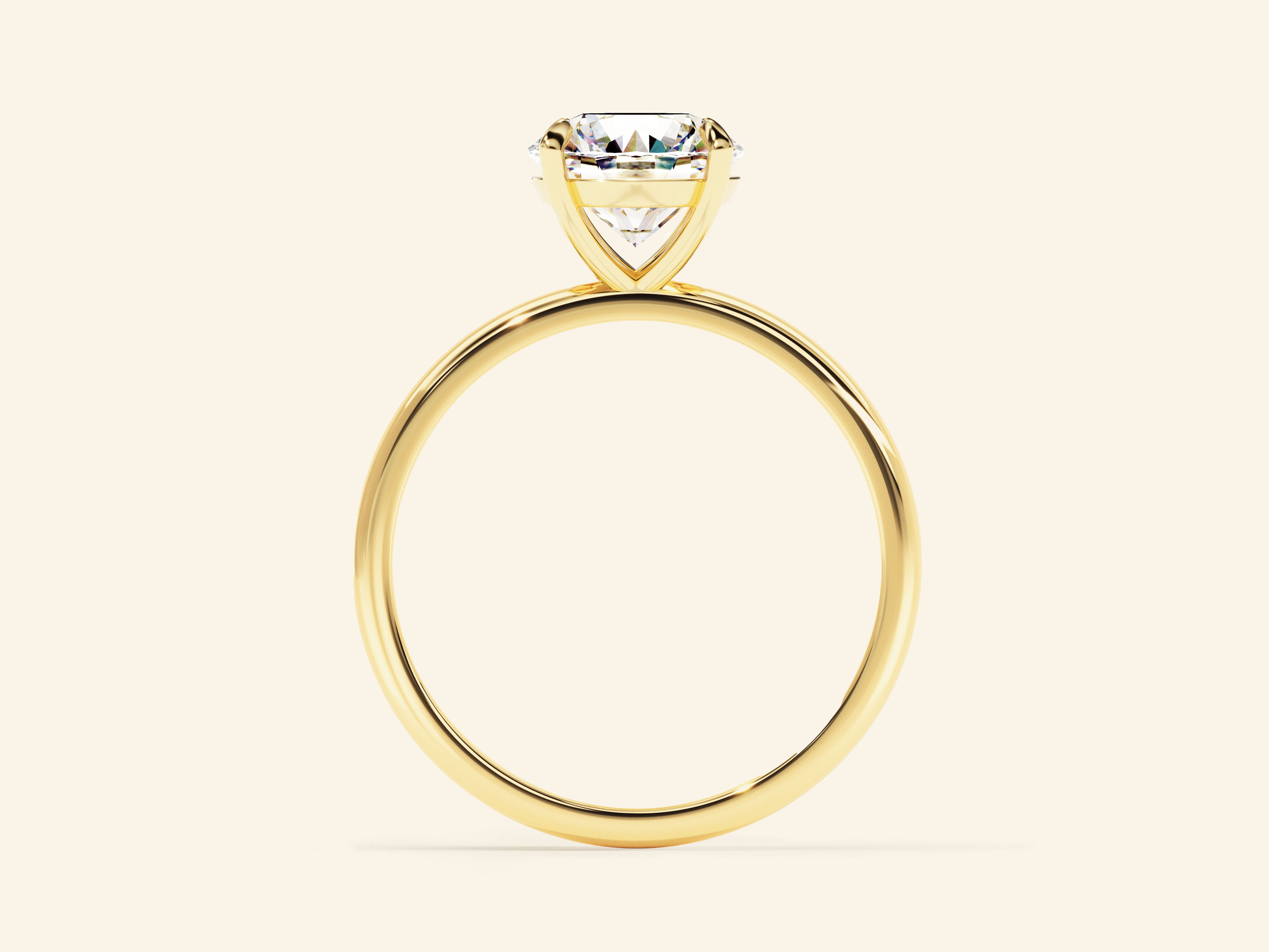 Round Solitaire Engagement Ring