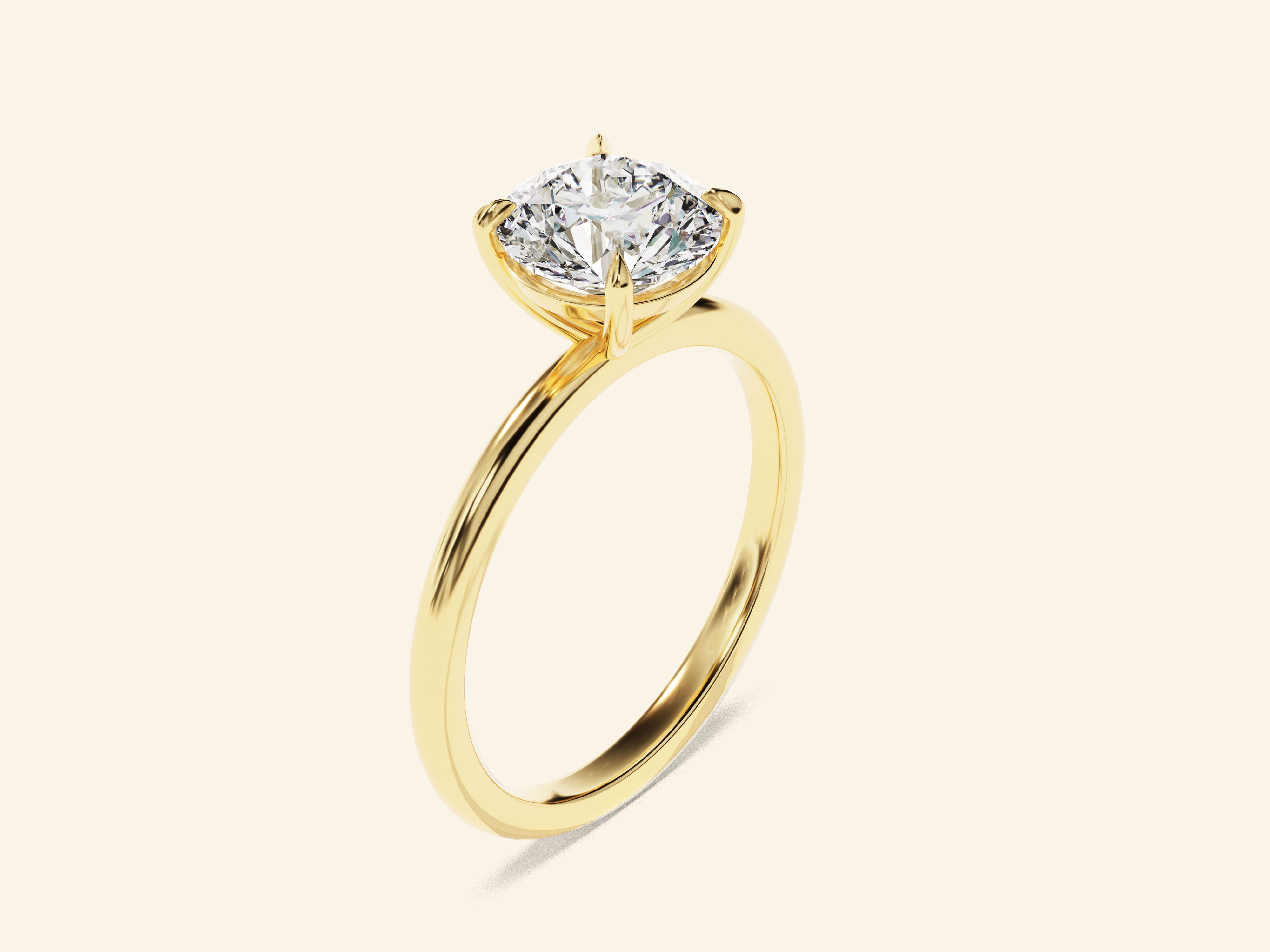 Round Solitaire Engagement Ring