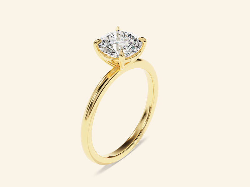 Round Solitaire Engagement Ring