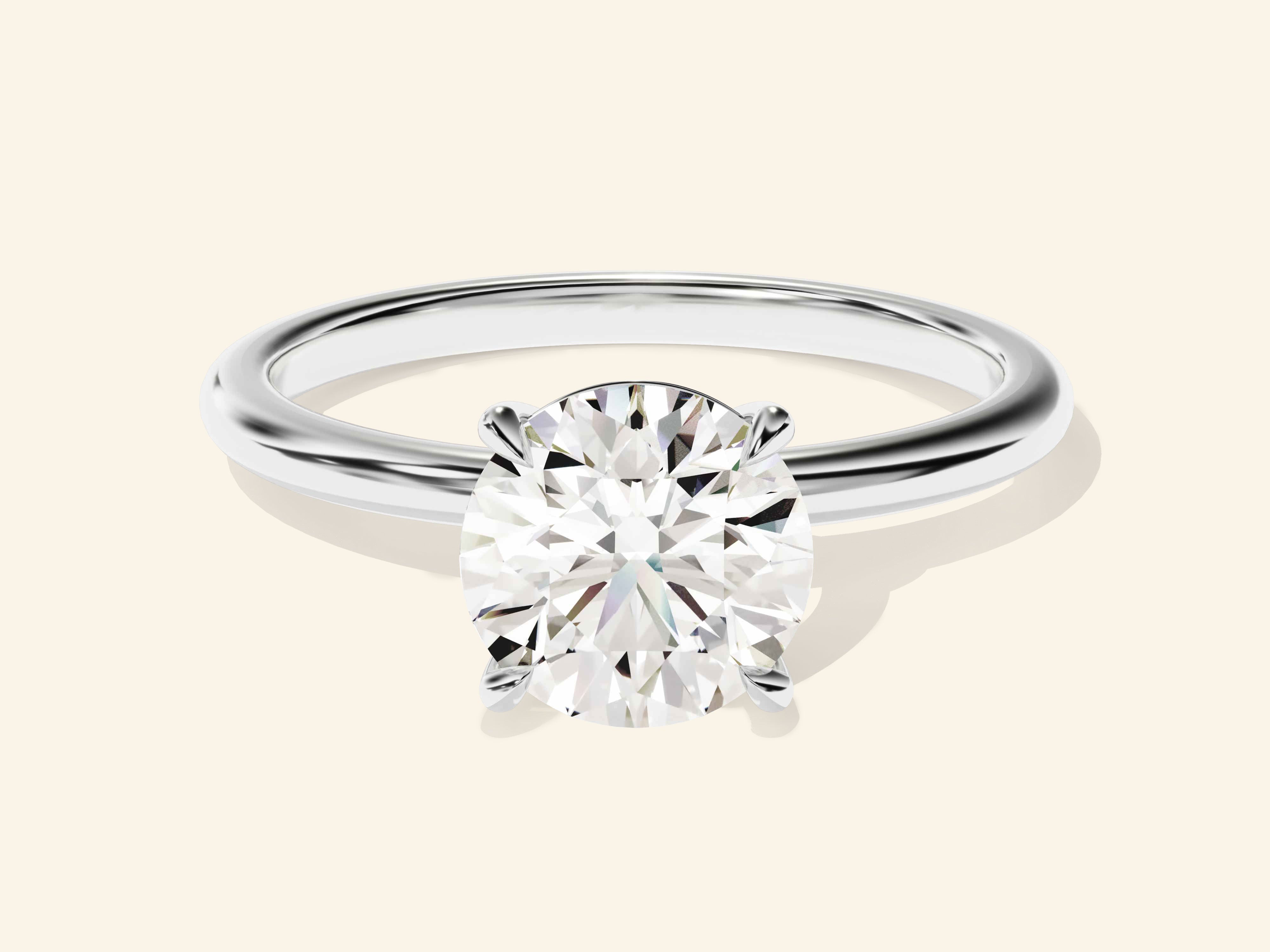 Round Solitaire Engagement Ring