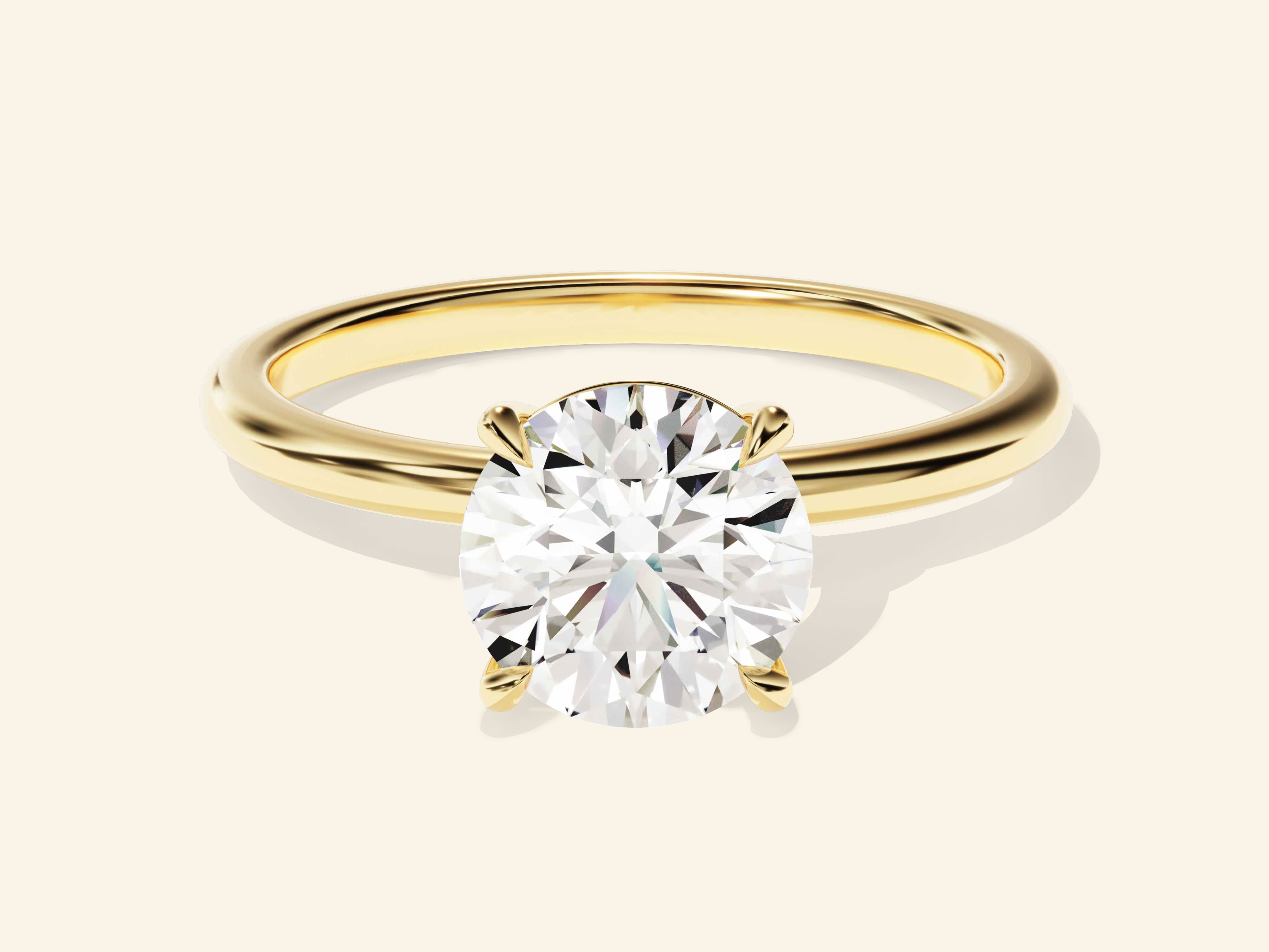Round Solitaire Engagement Ring