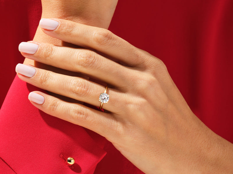Round Solitaire Engagement Ring