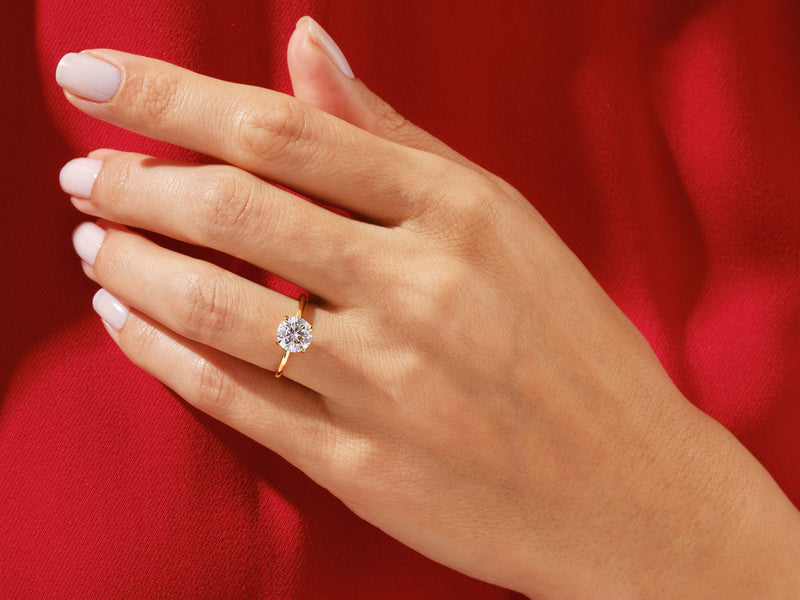 Round Solitaire Engagement Ring