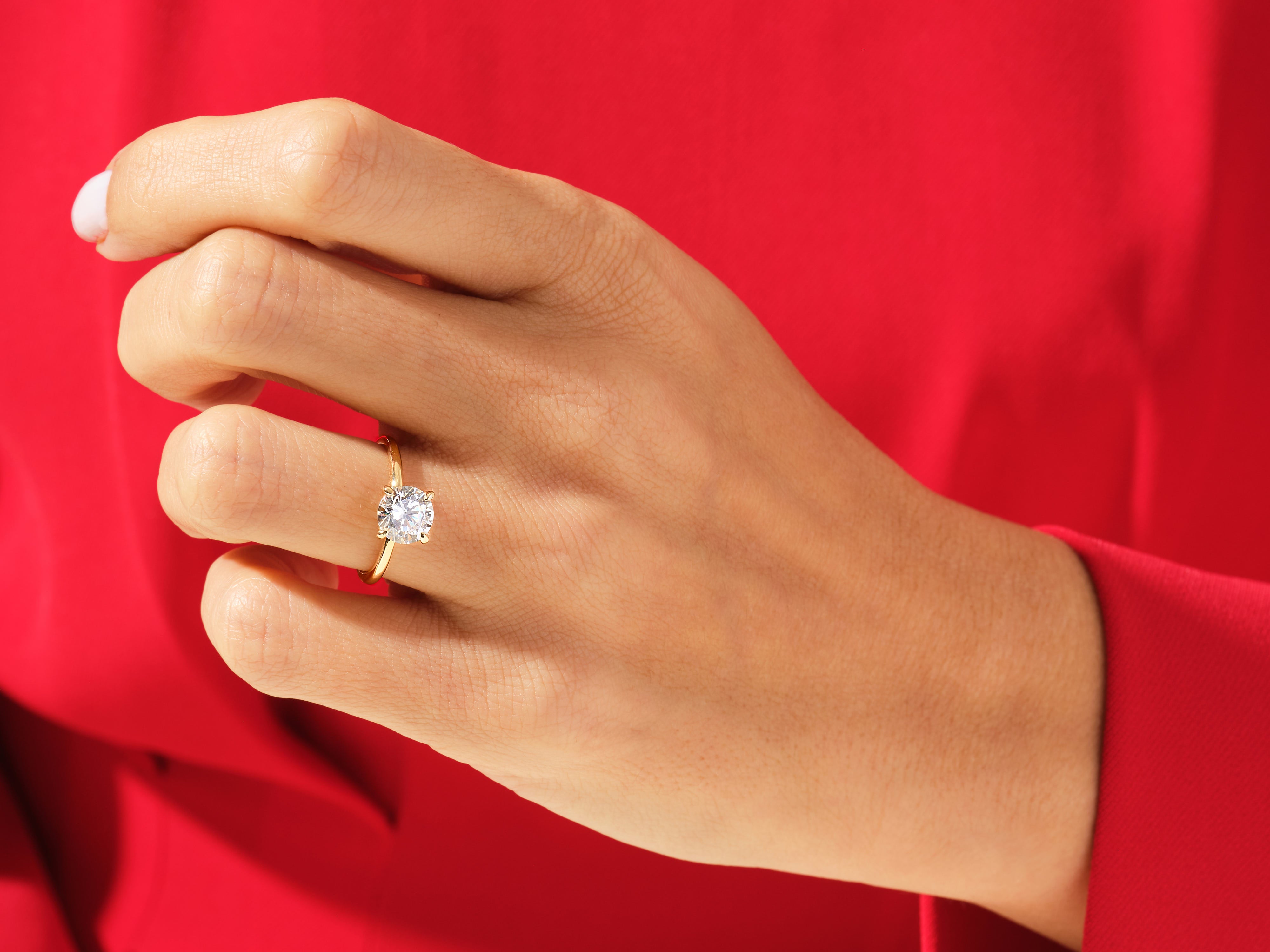 Round Solitaire Engagement Ring