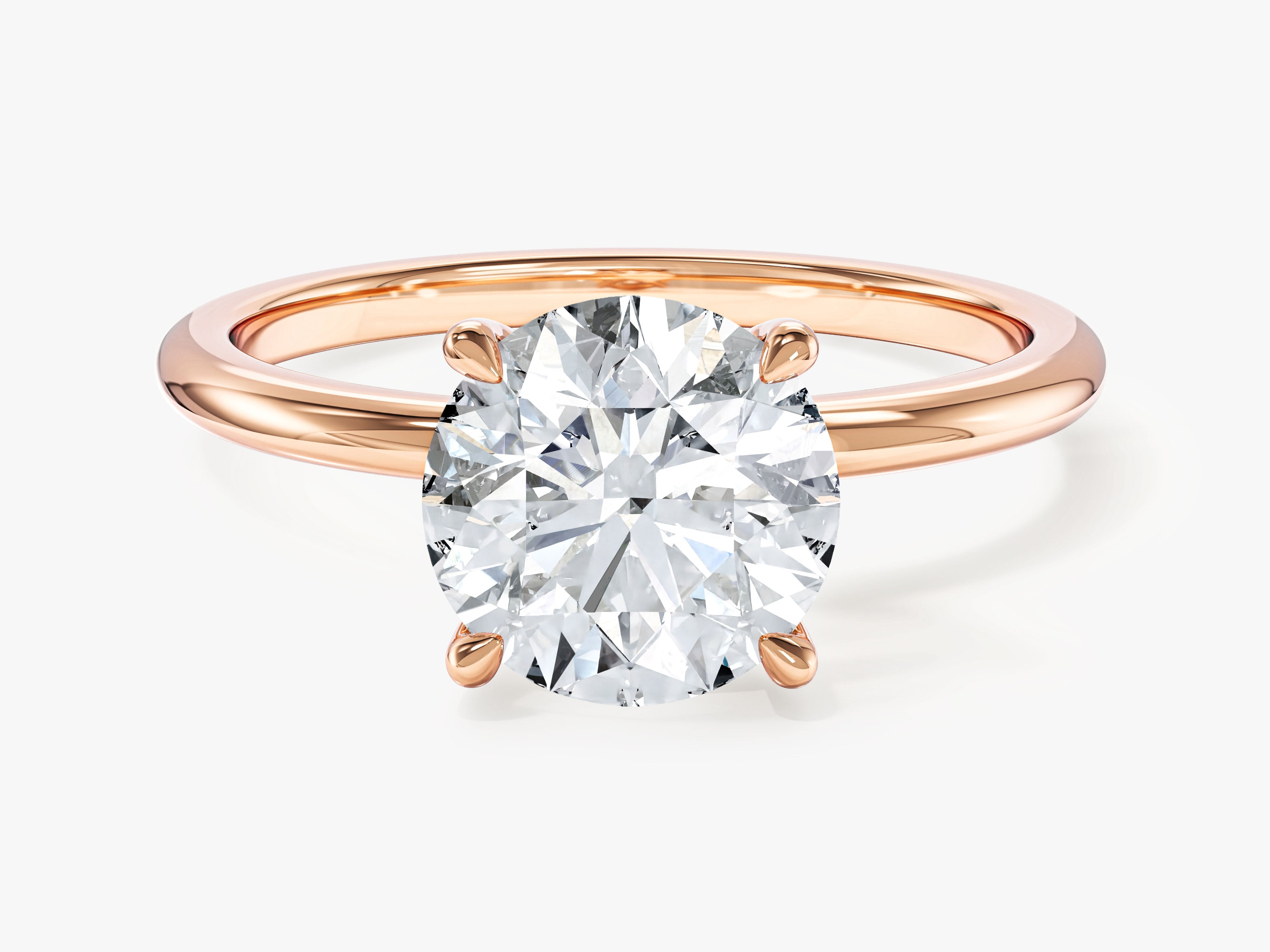 Round Solitaire Engagement Ring