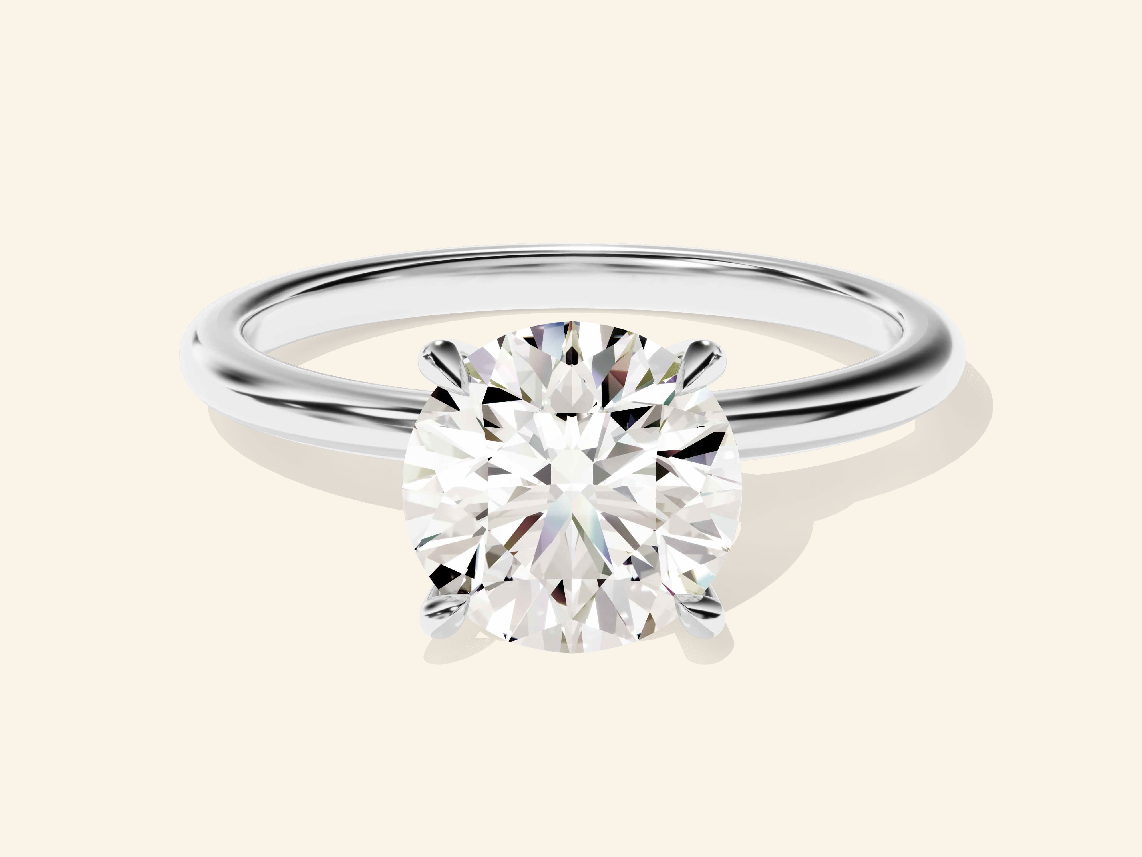 Round Solitaire Engagement Ring