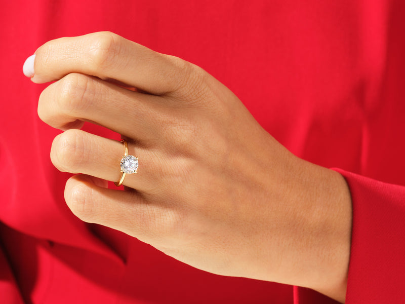 Round Solitaire Engagement Ring