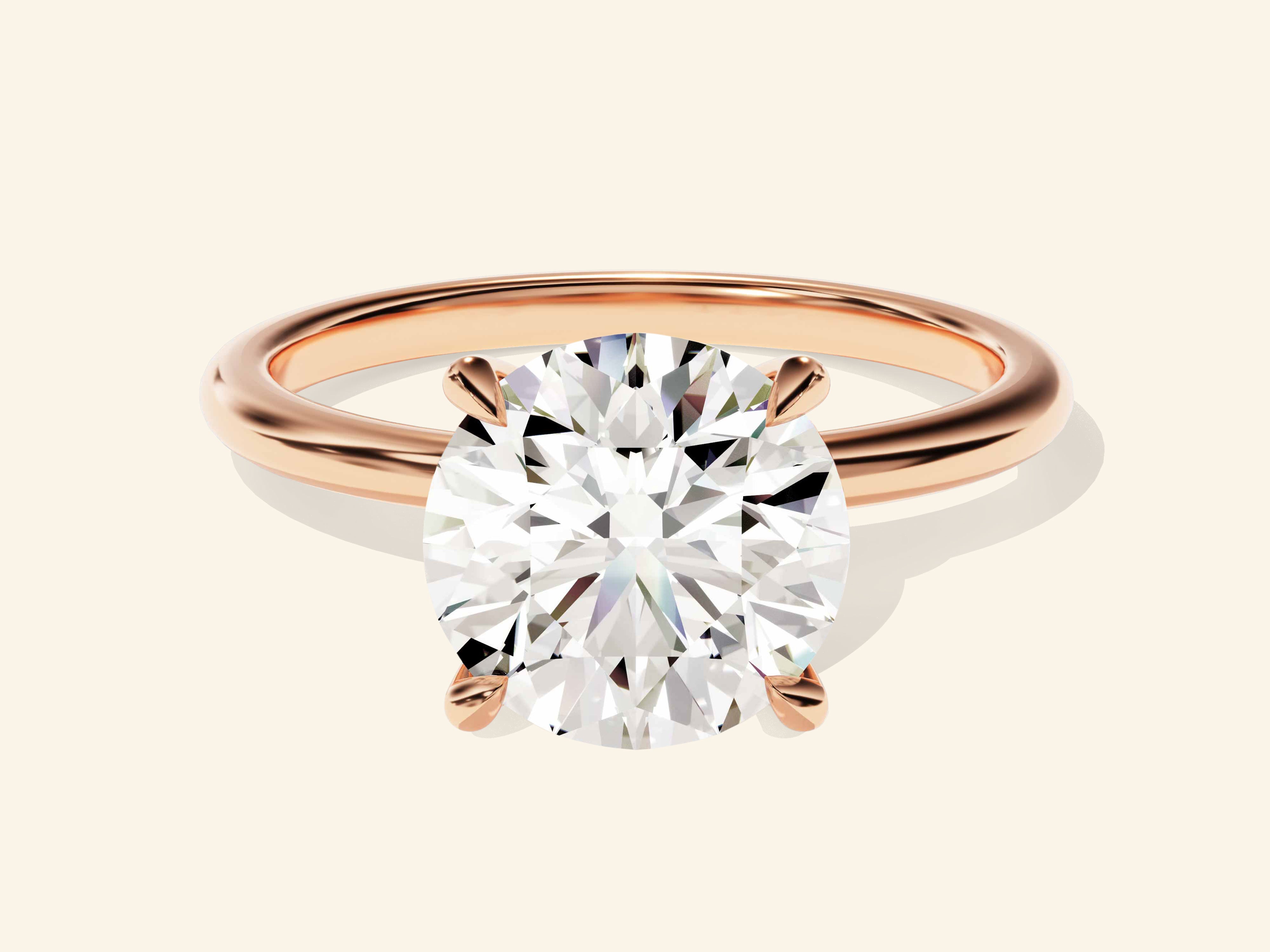 Round Solitaire Engagement Ring