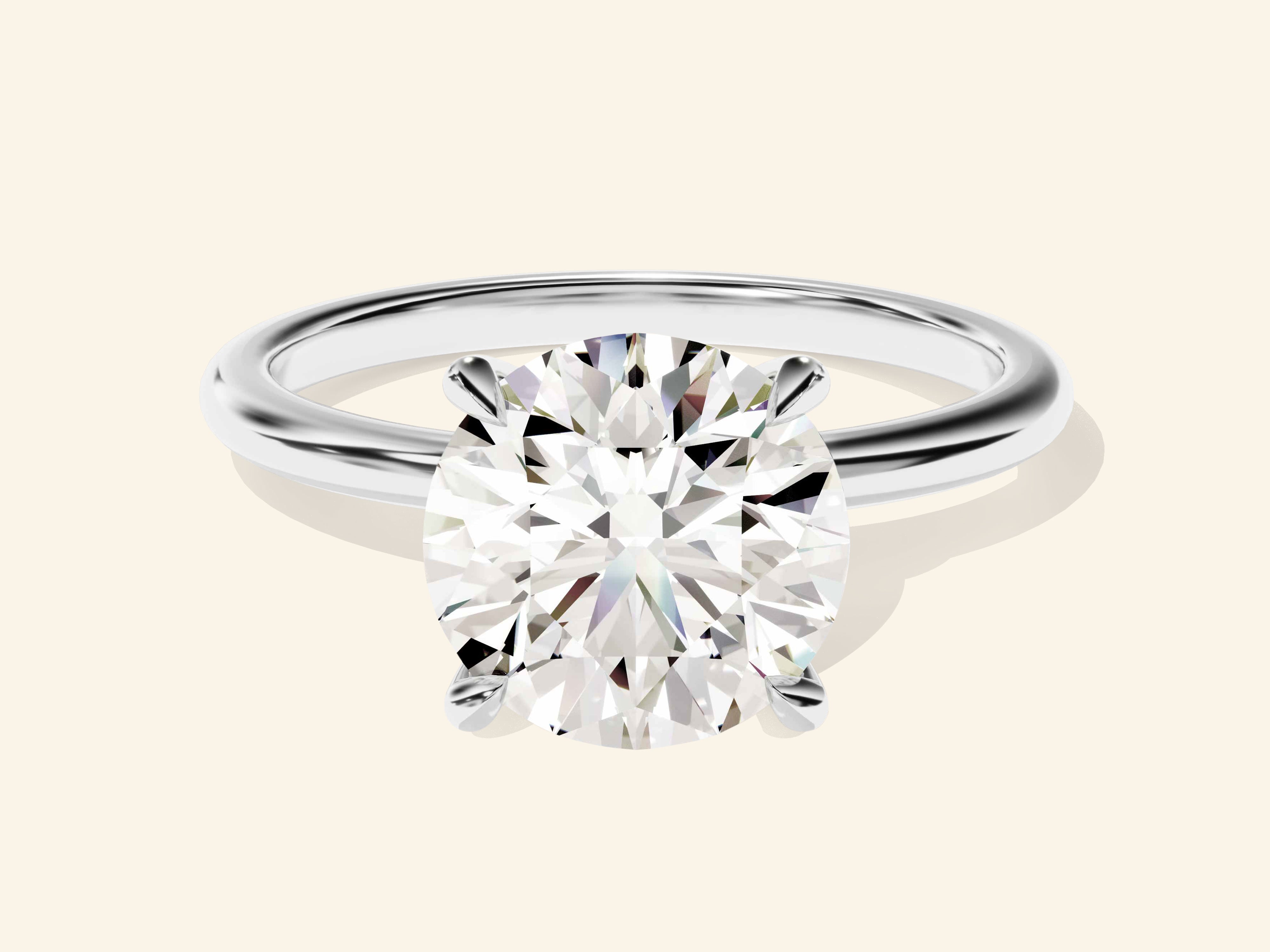 Round Solitaire Engagement Ring