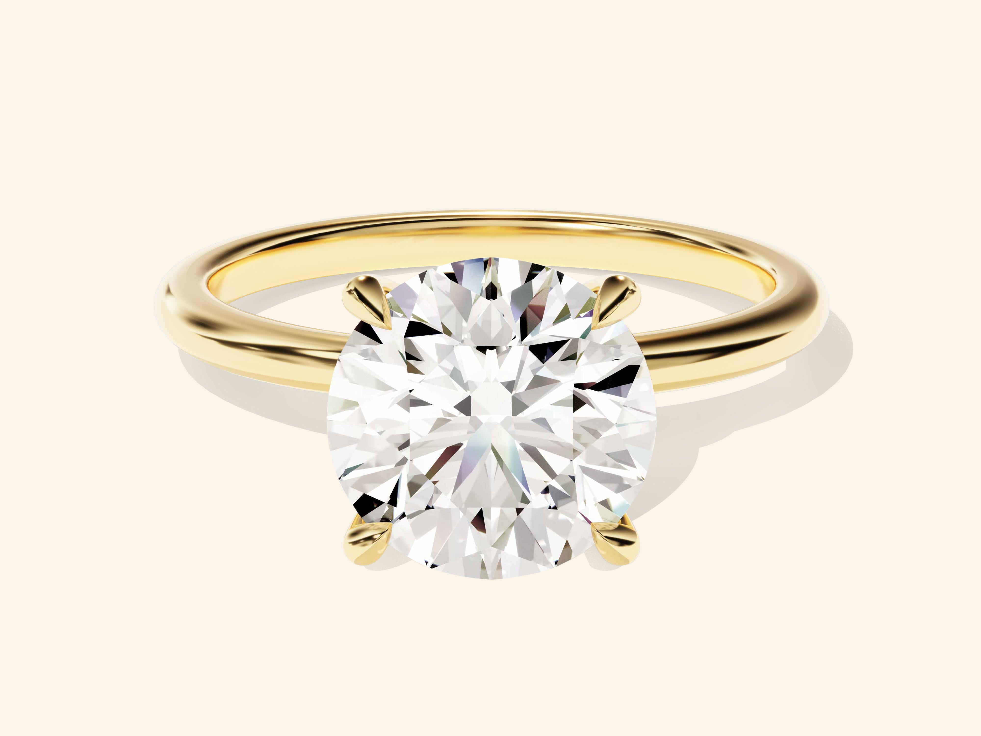 Round Solitaire Engagement Ring