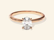 Oval Solitaire Engagement Ring