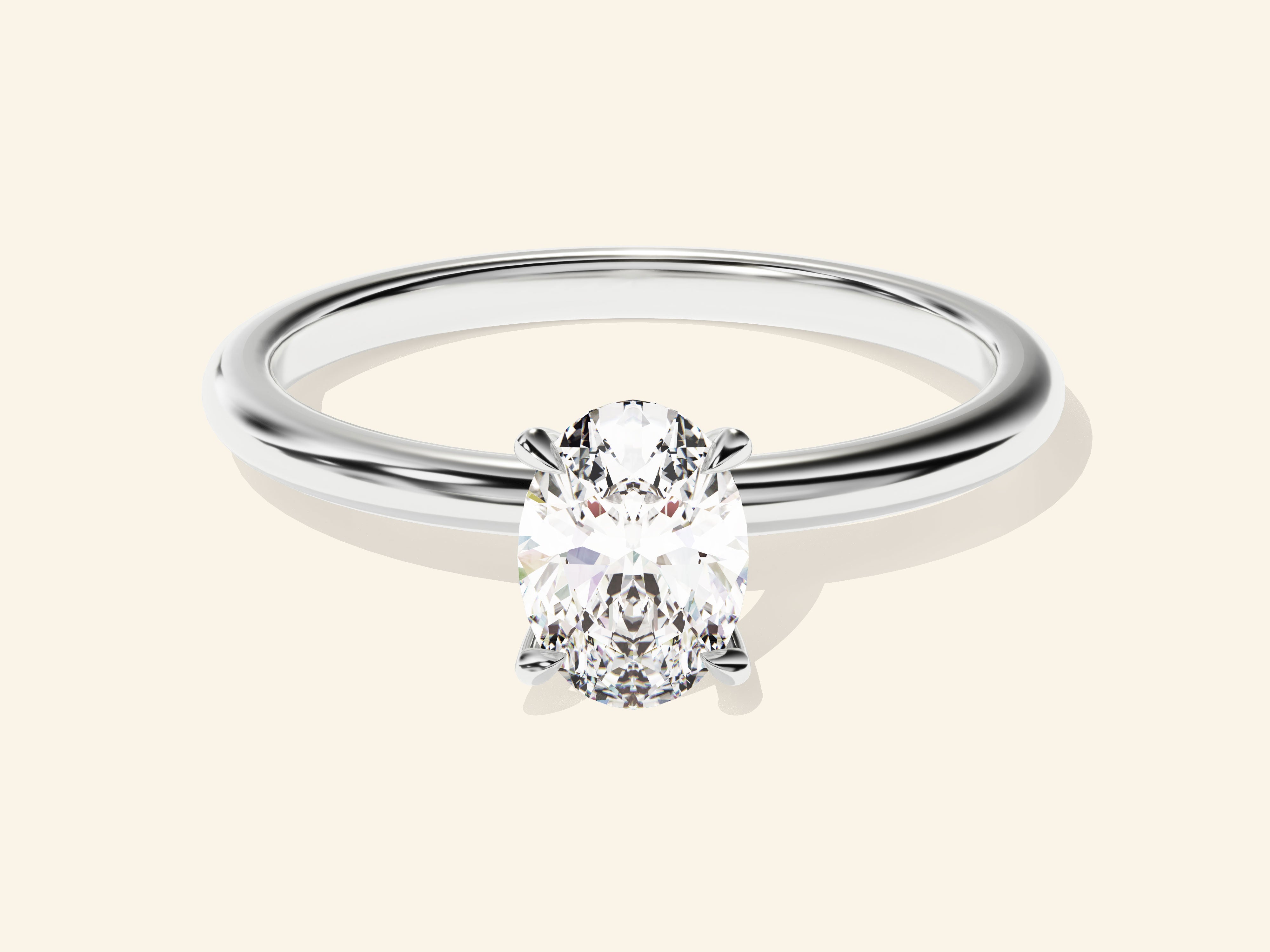 Oval Solitaire Engagement Ring