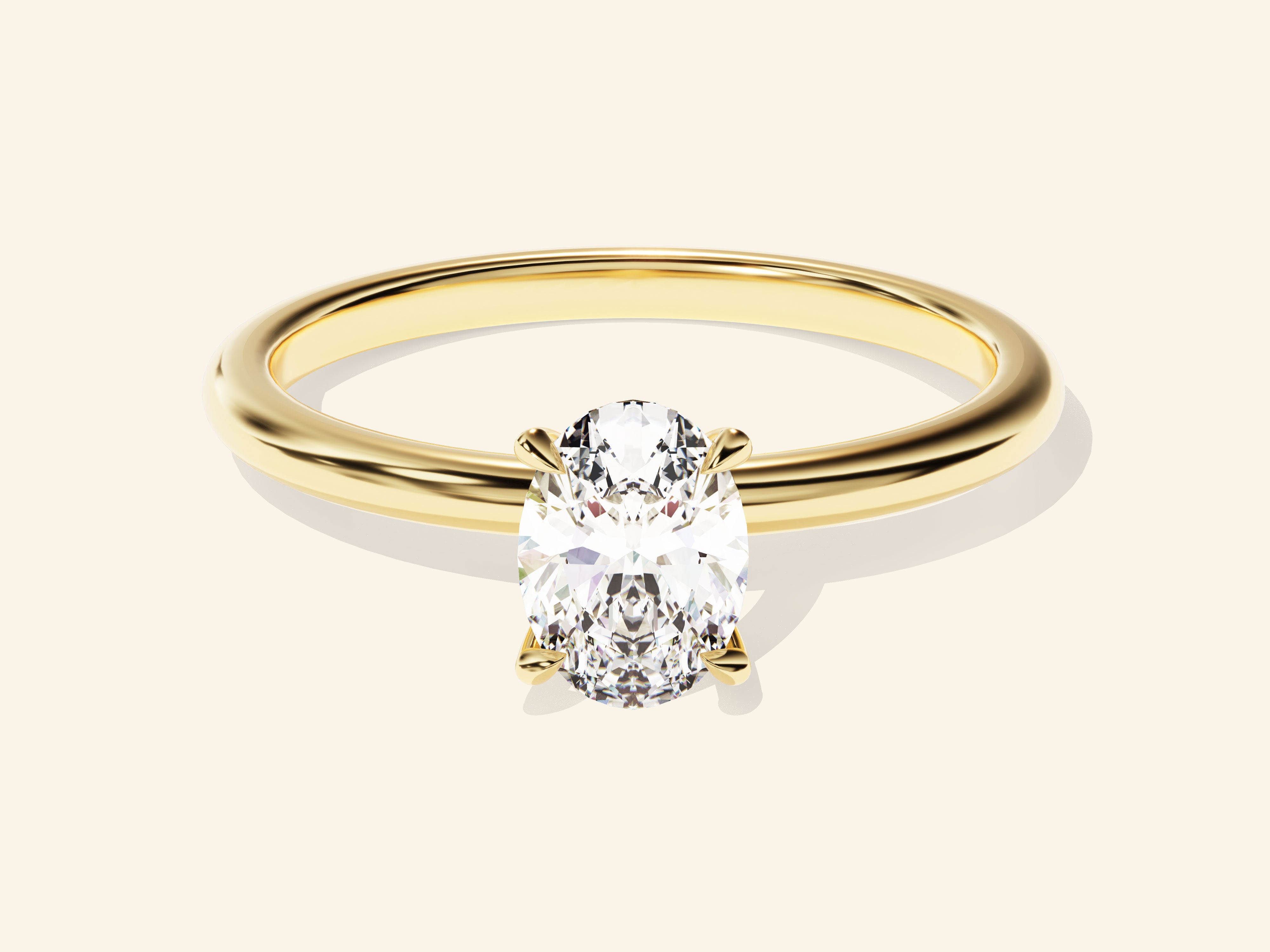 Oval Solitaire Engagement Ring