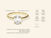 Oval Solitaire Engagement Ring