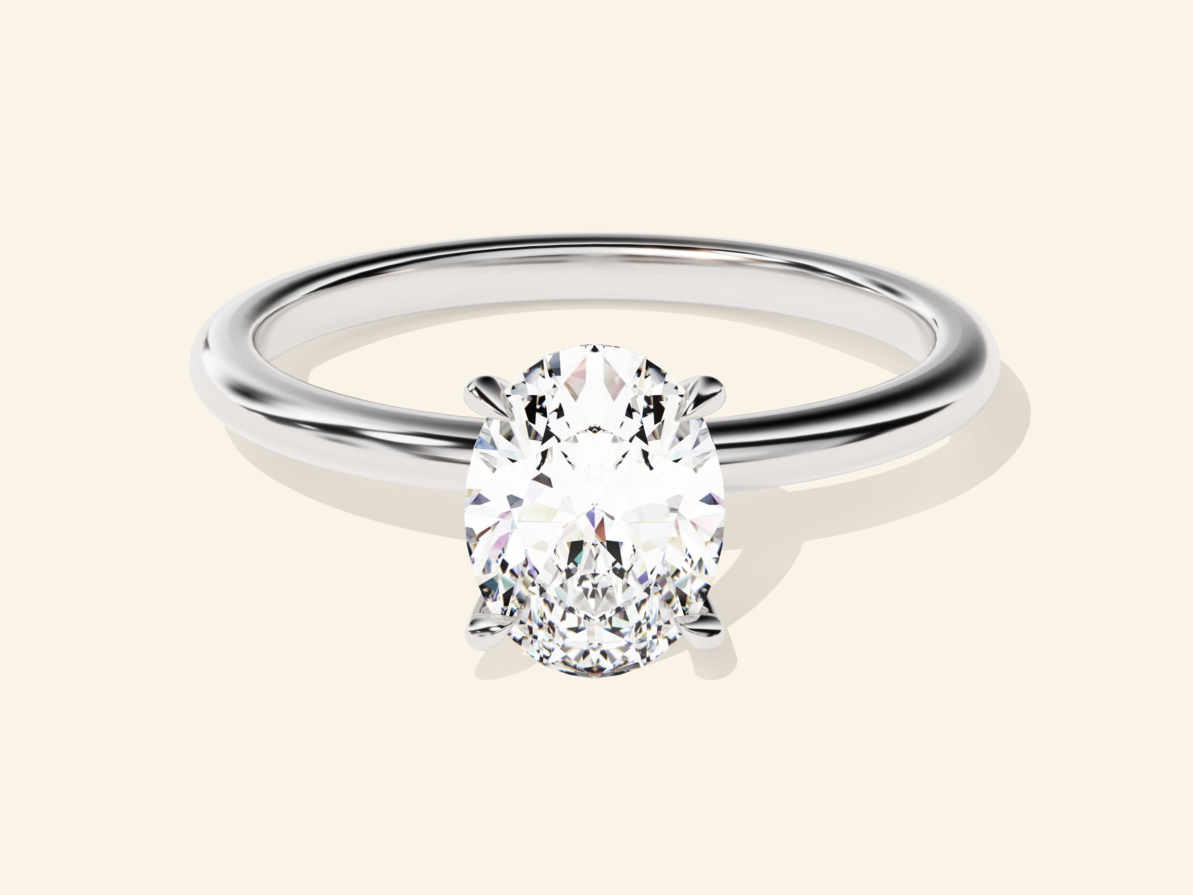 Oval Solitaire Engagement Ring