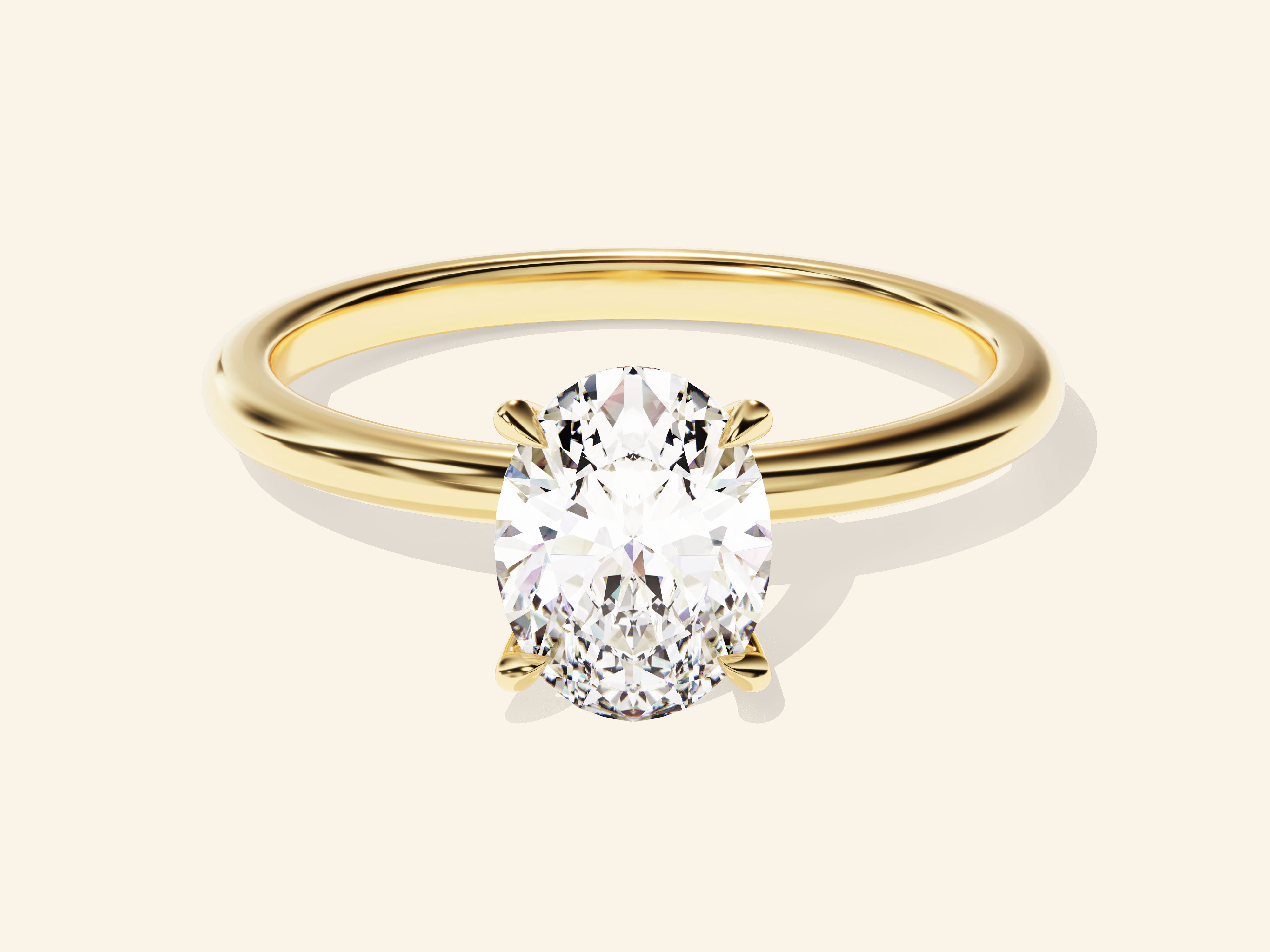 Oval Solitaire Engagement Ring