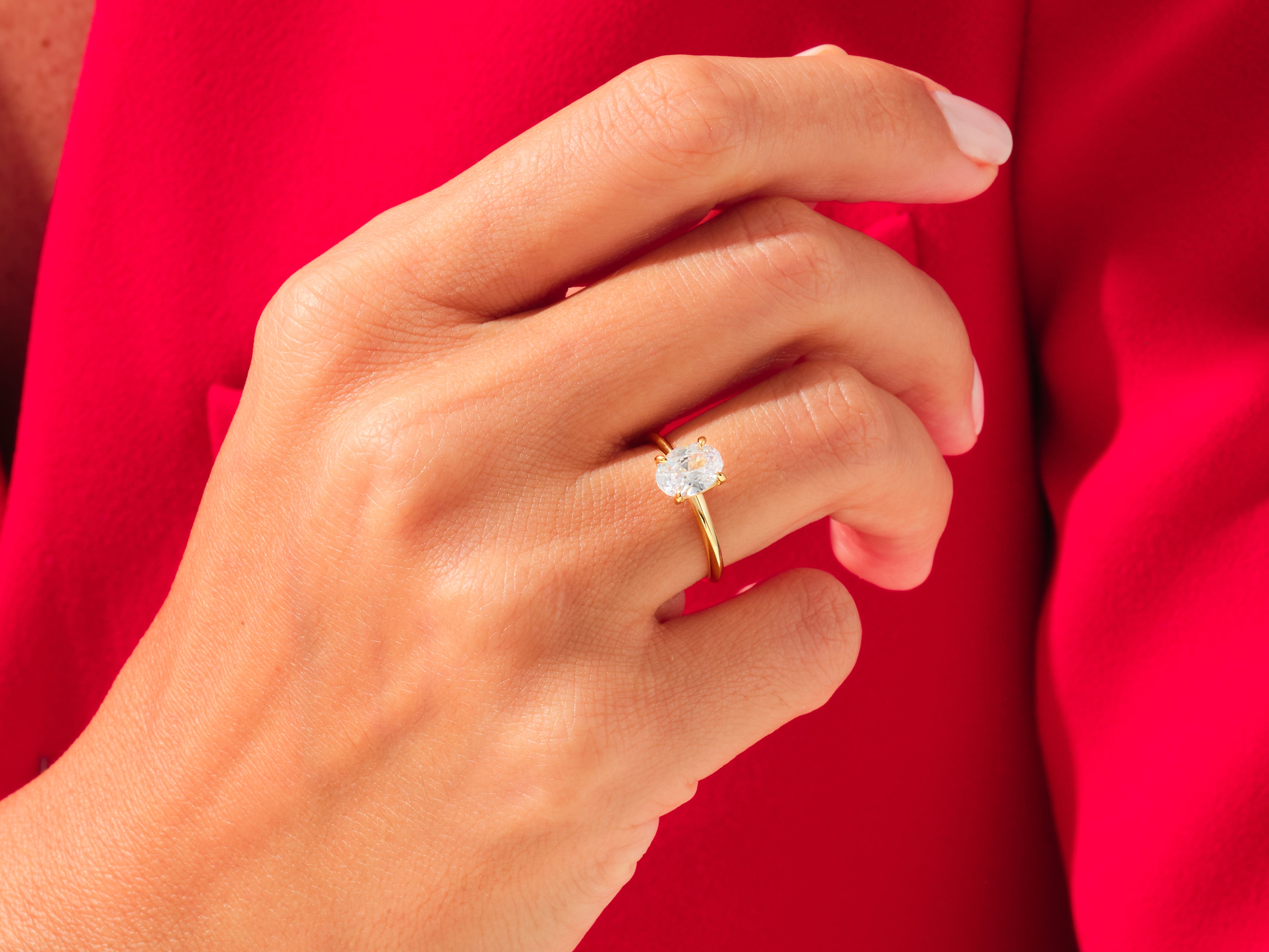 Oval Solitaire Engagement Ring