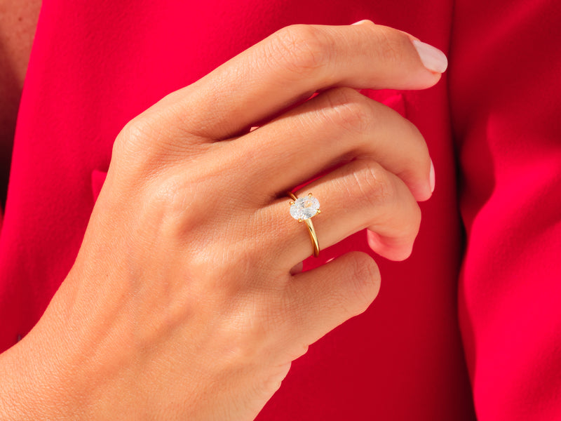 Oval Solitaire Engagement Ring