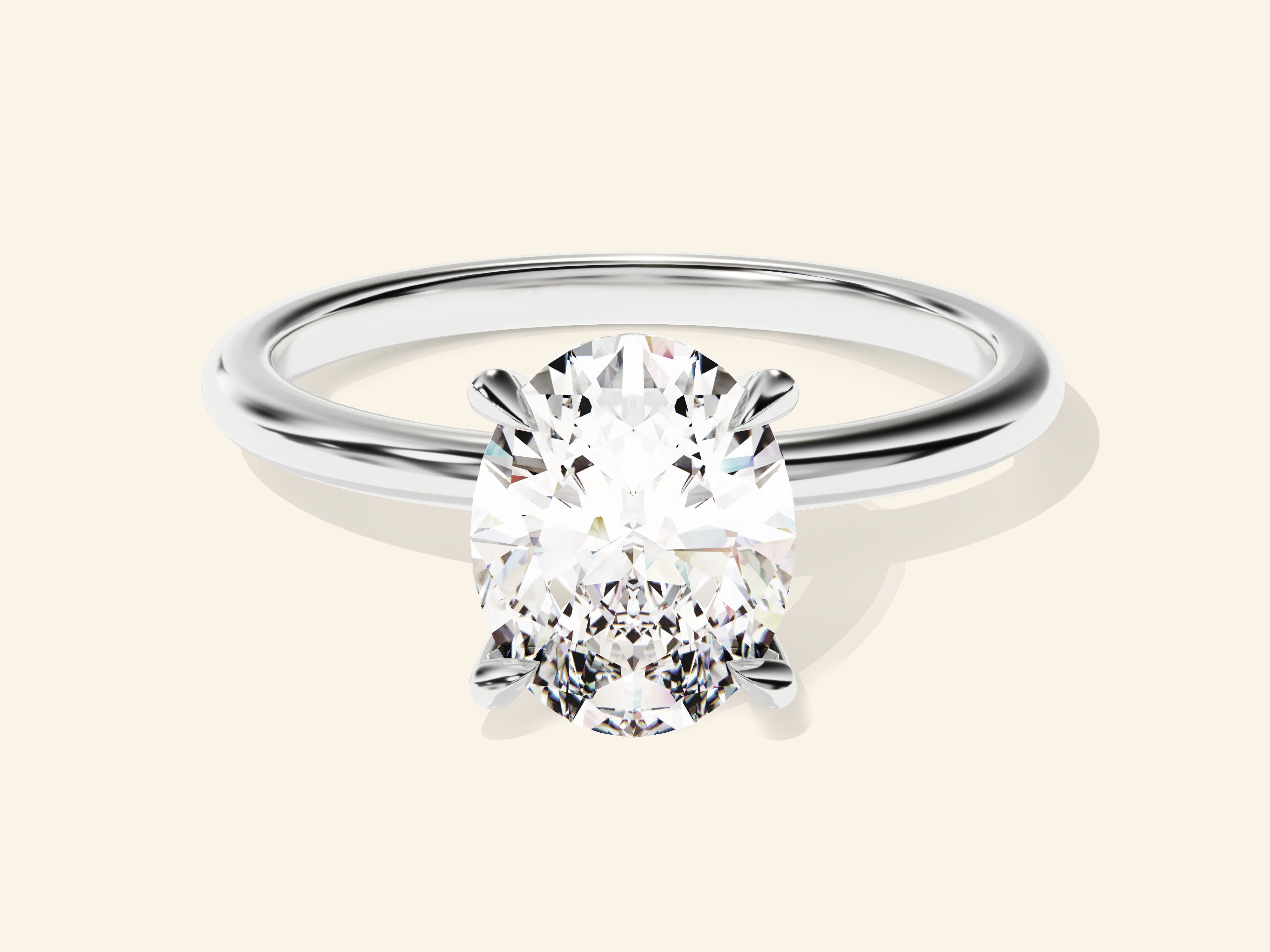 Oval Solitaire Engagement Ring
