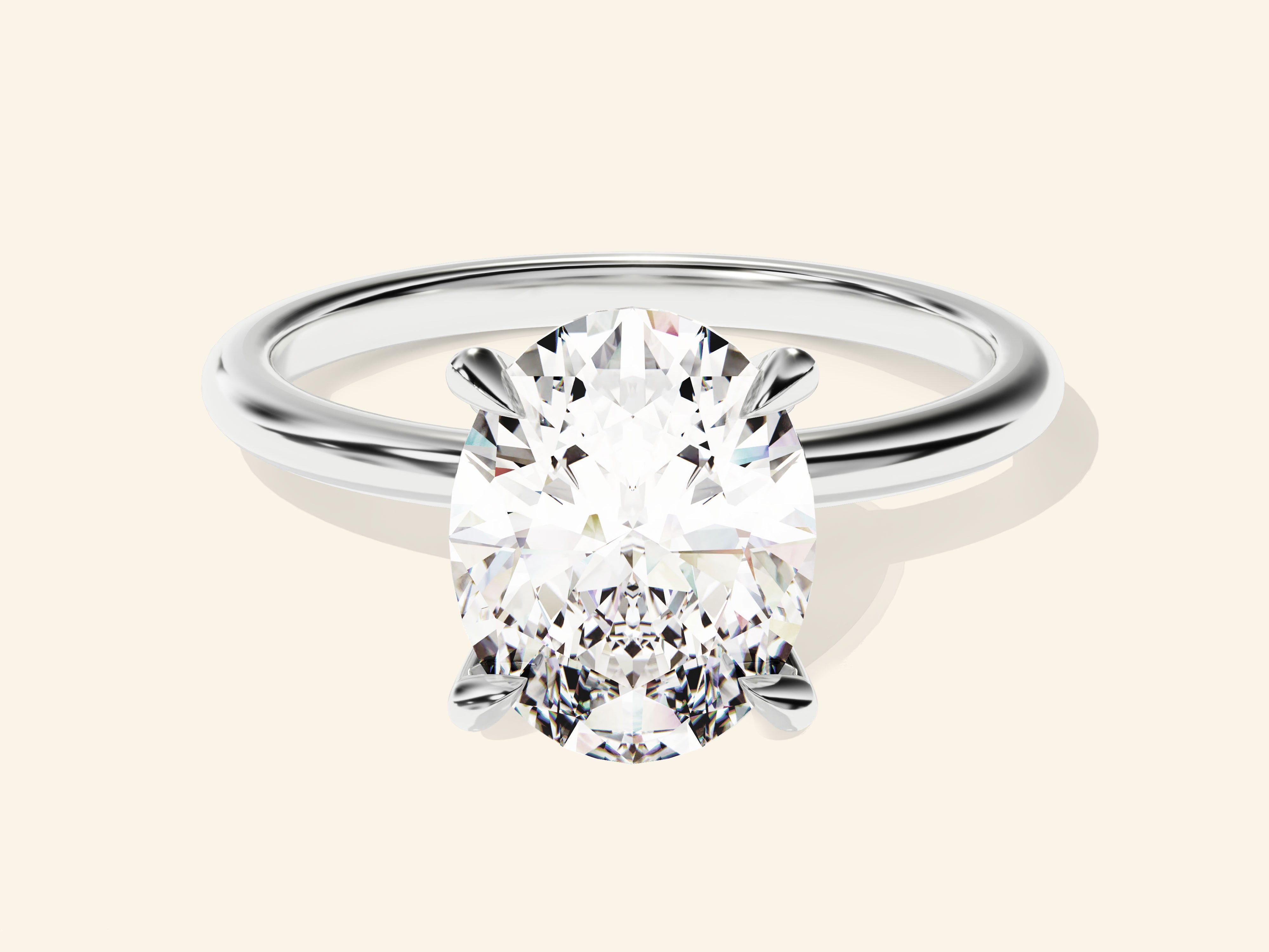 Oval Solitaire Engagement Ring