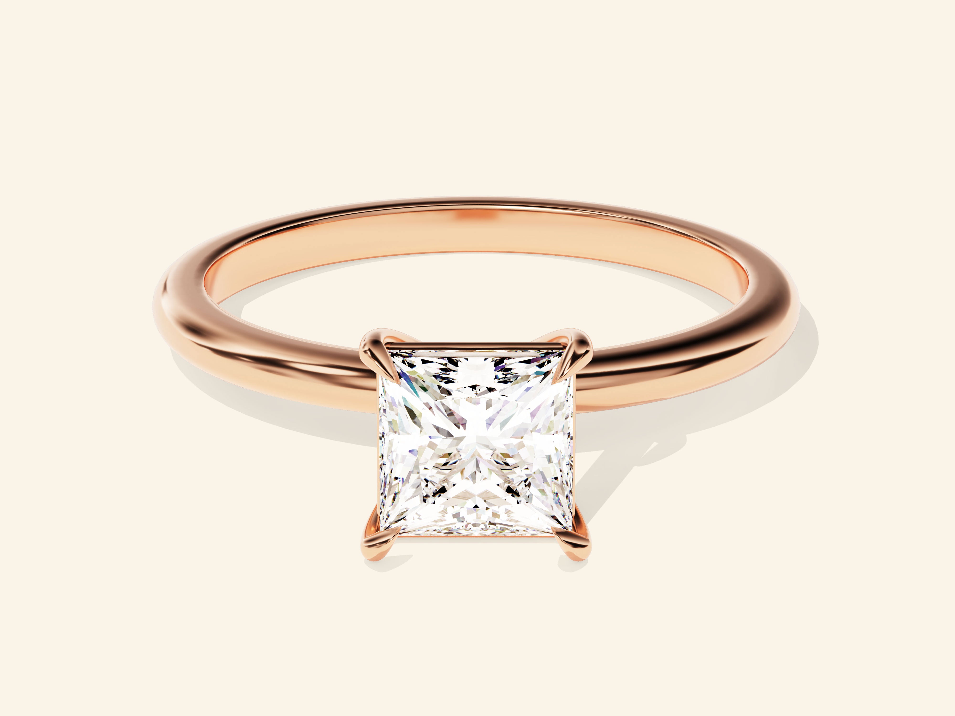 Princess Solitaire Engagement Ring