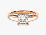 Princess Cut Solitaire Lab Grown Diamond Engagement Ring (1.00 CT)