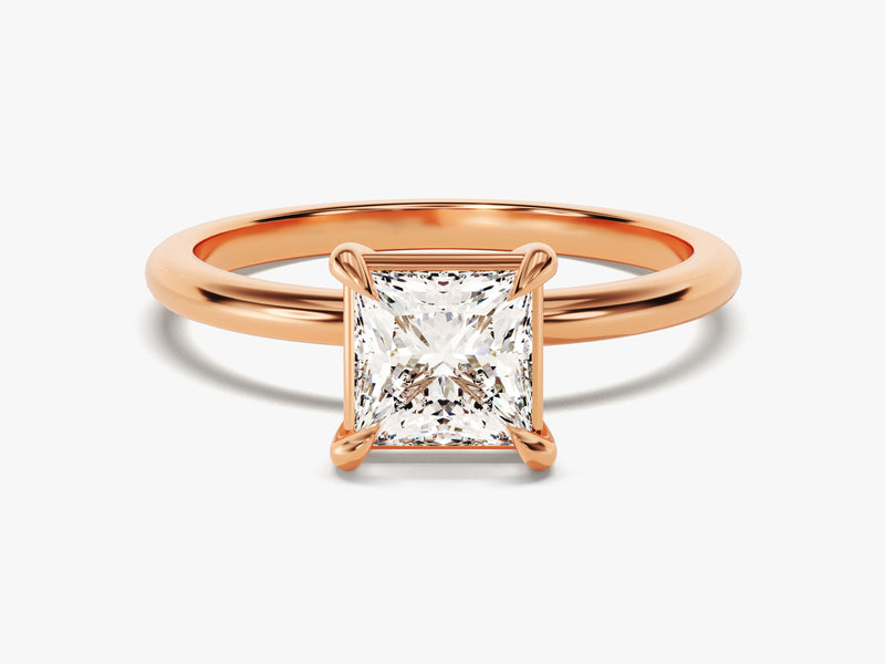 Princess Cut Solitaire Moissanite Engagement Ring (1.00 CT)