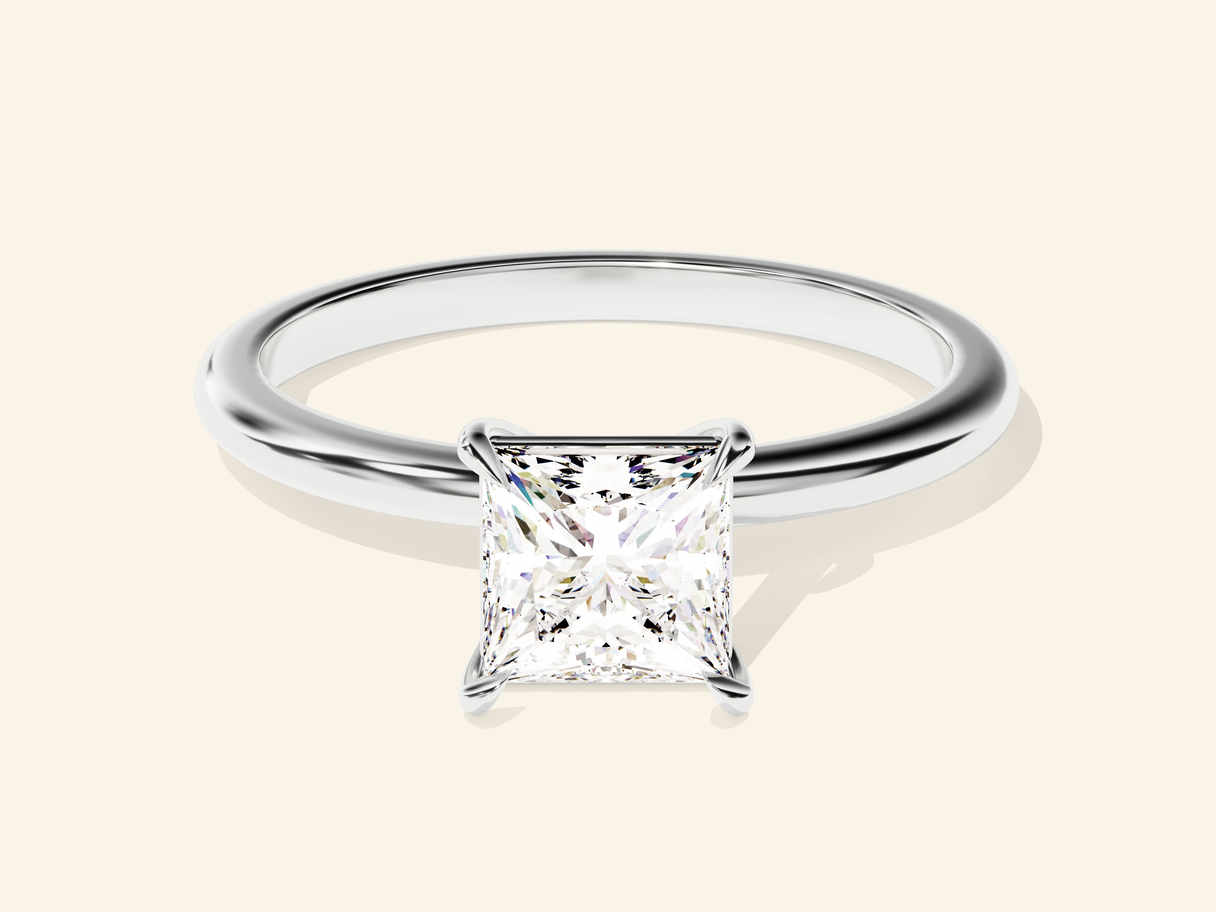 Princess Solitaire Engagement Ring