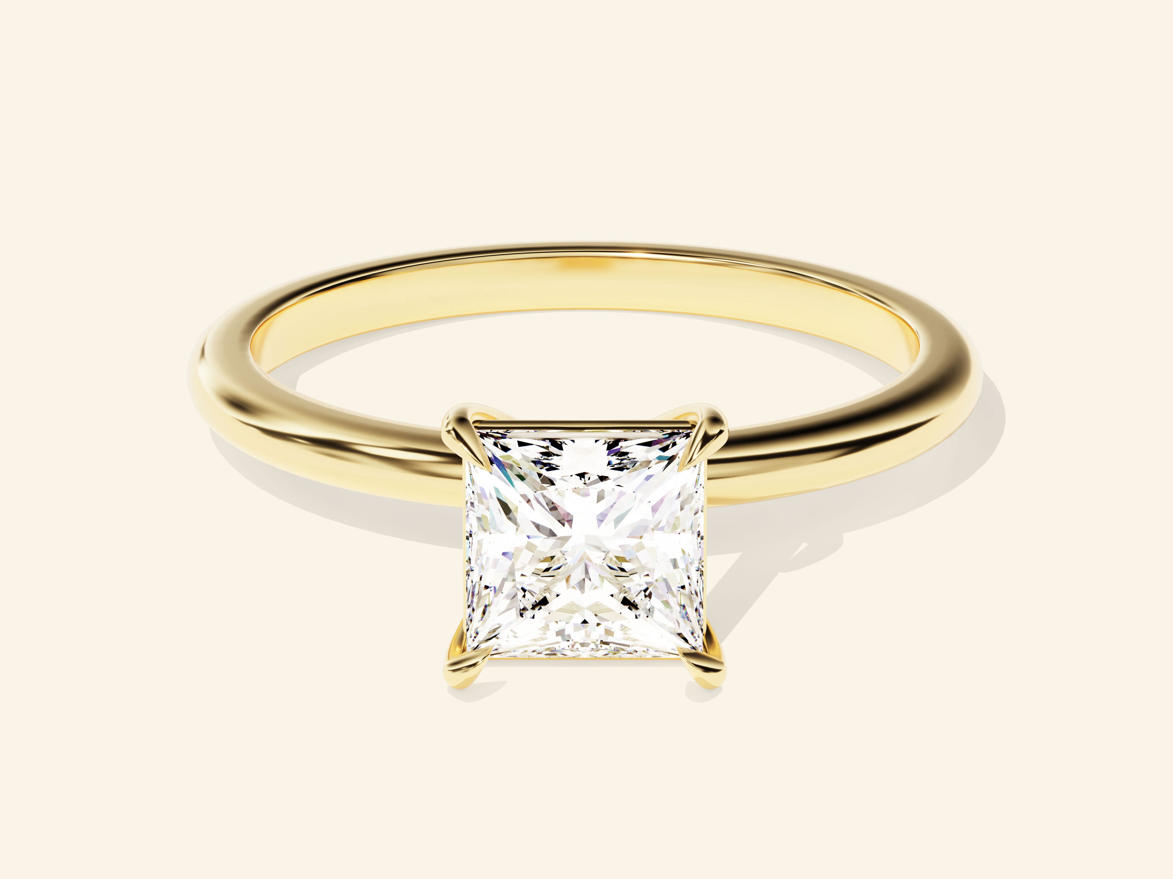 Princess Solitaire Engagement Ring