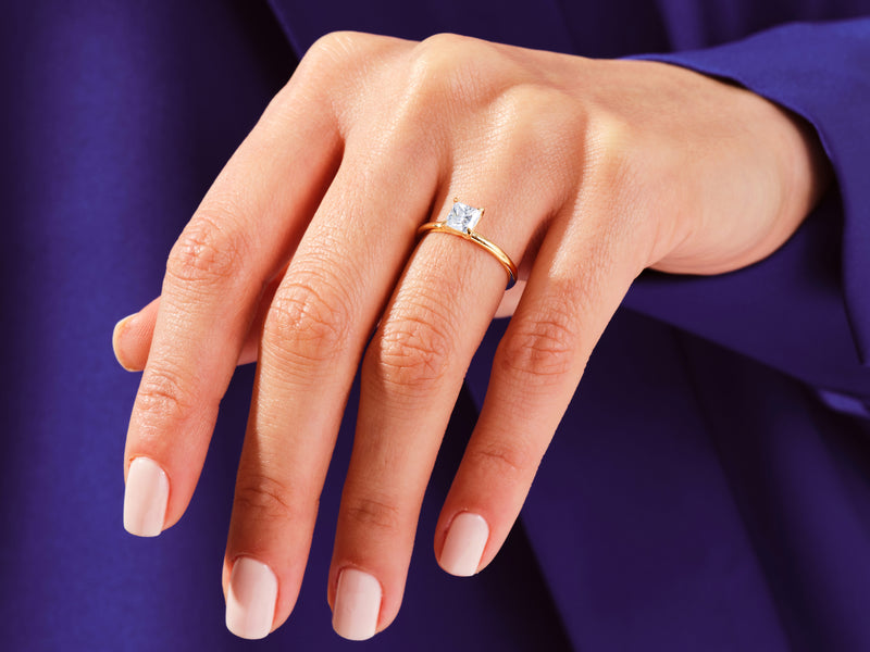 Princess Solitaire Engagement Ring