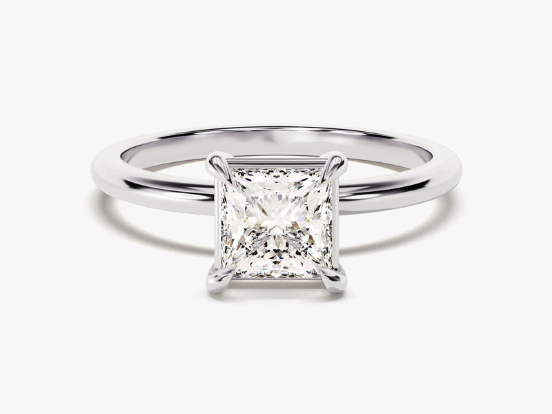 Princess Cut Solitaire Lab Grown Diamond Engagement Ring (1.00 CT)