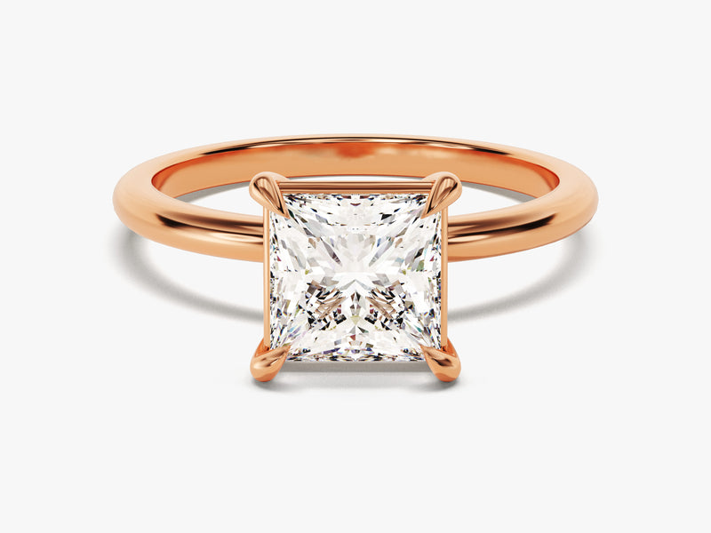 Princess Cut Solitaire Moissanite Engagement Ring (1.50 CT)