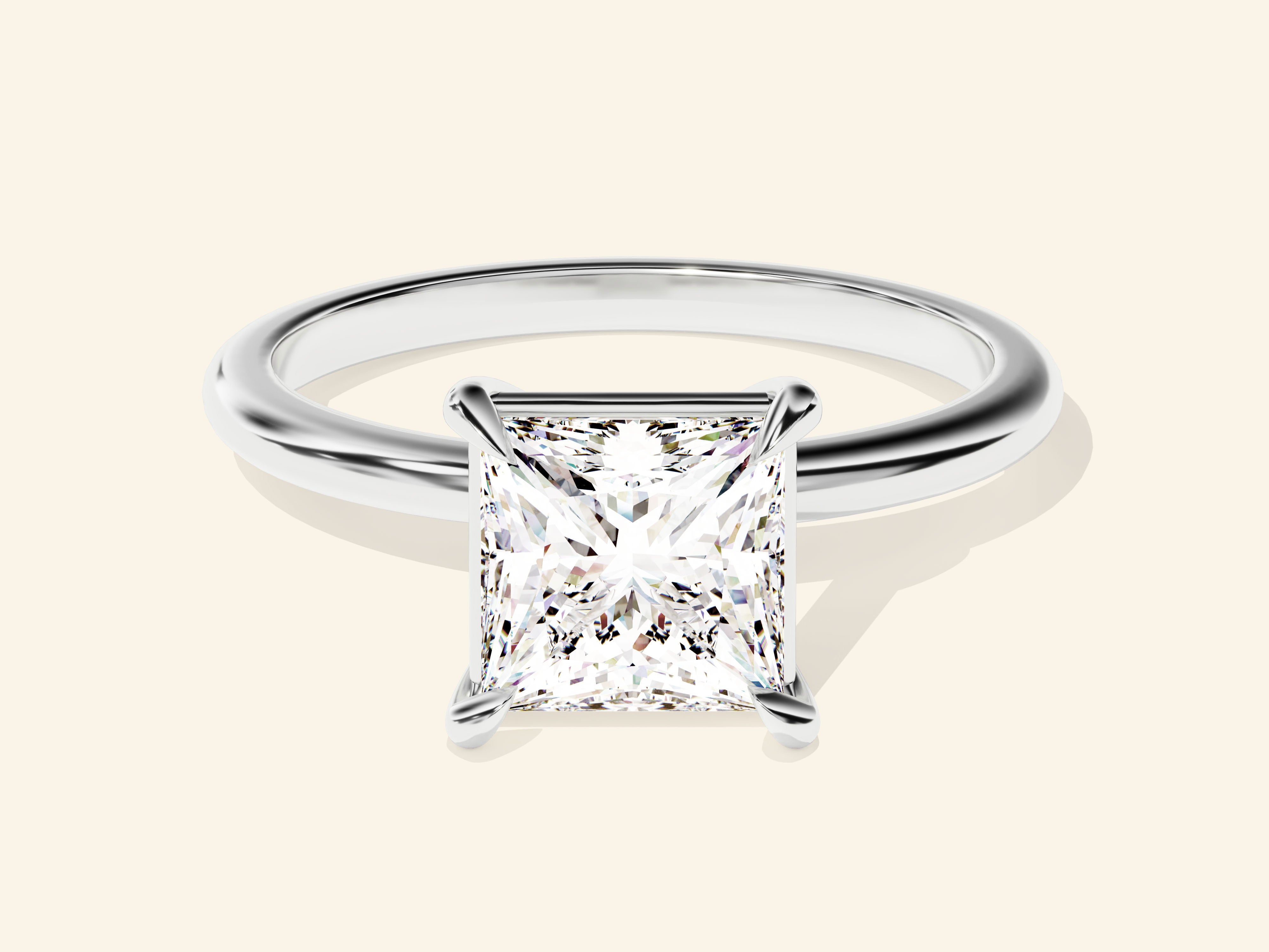 Princess Solitaire Engagement Ring