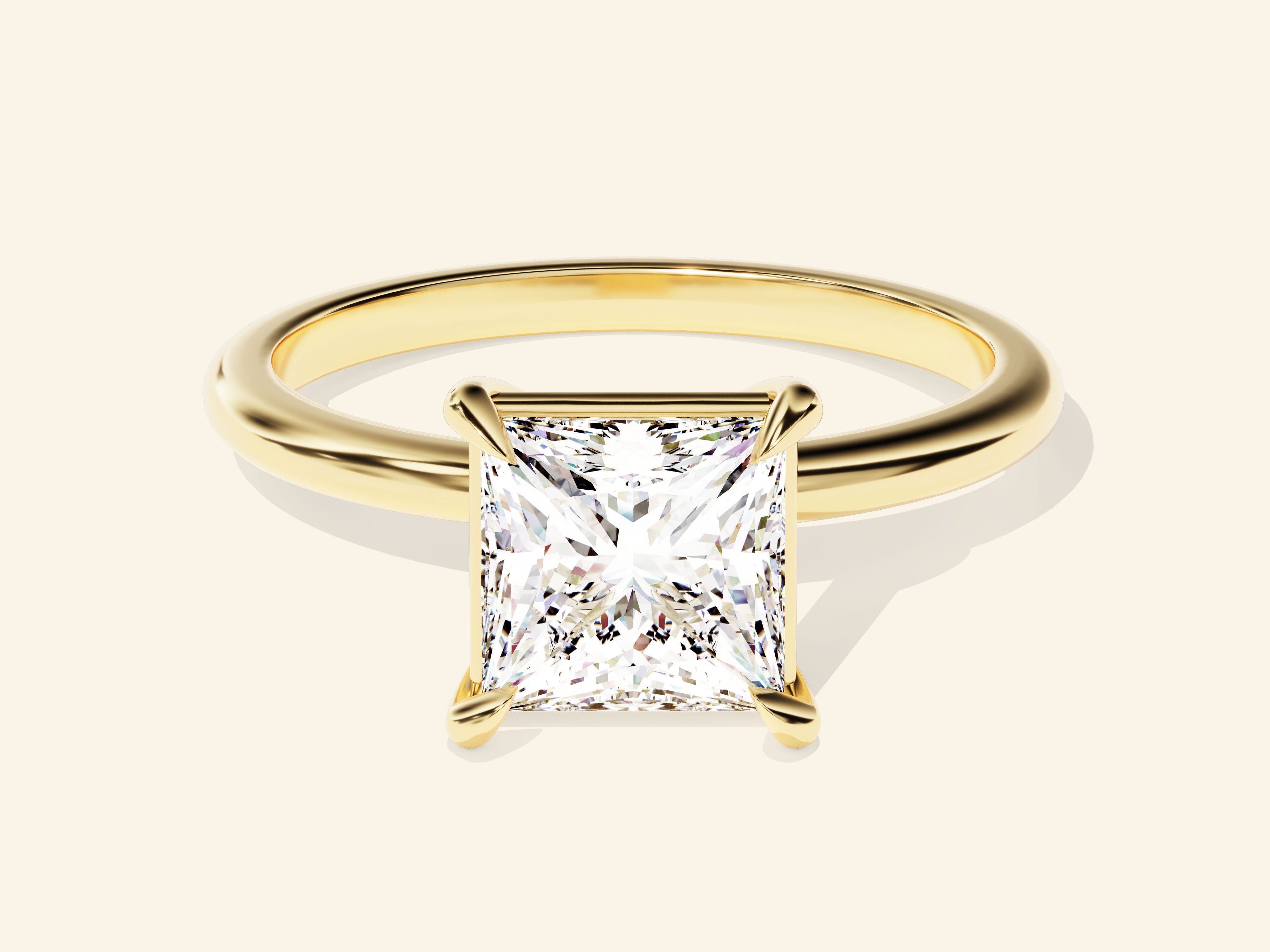 Princess Solitaire Engagement Ring
