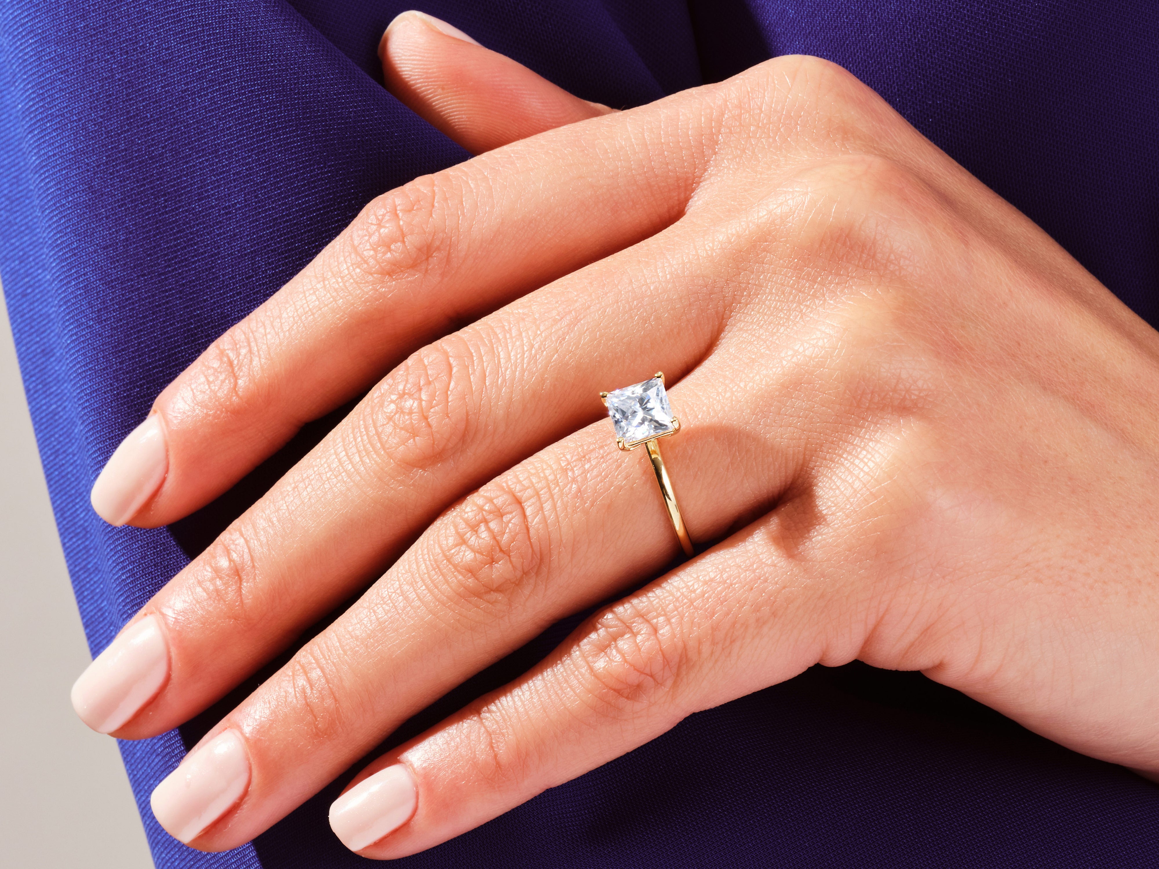 Princess Solitaire Engagement Ring