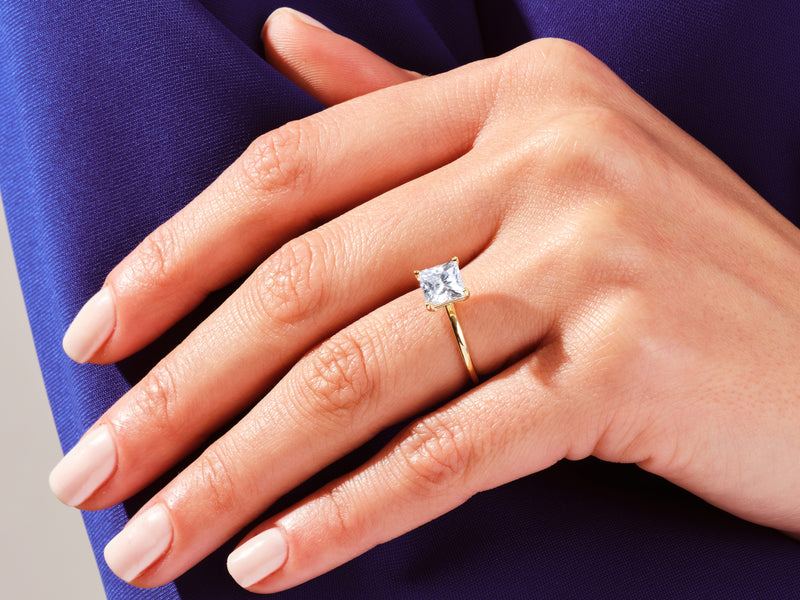 Princess Solitaire Engagement Ring