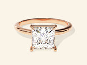 Princess Solitaire Engagement Ring