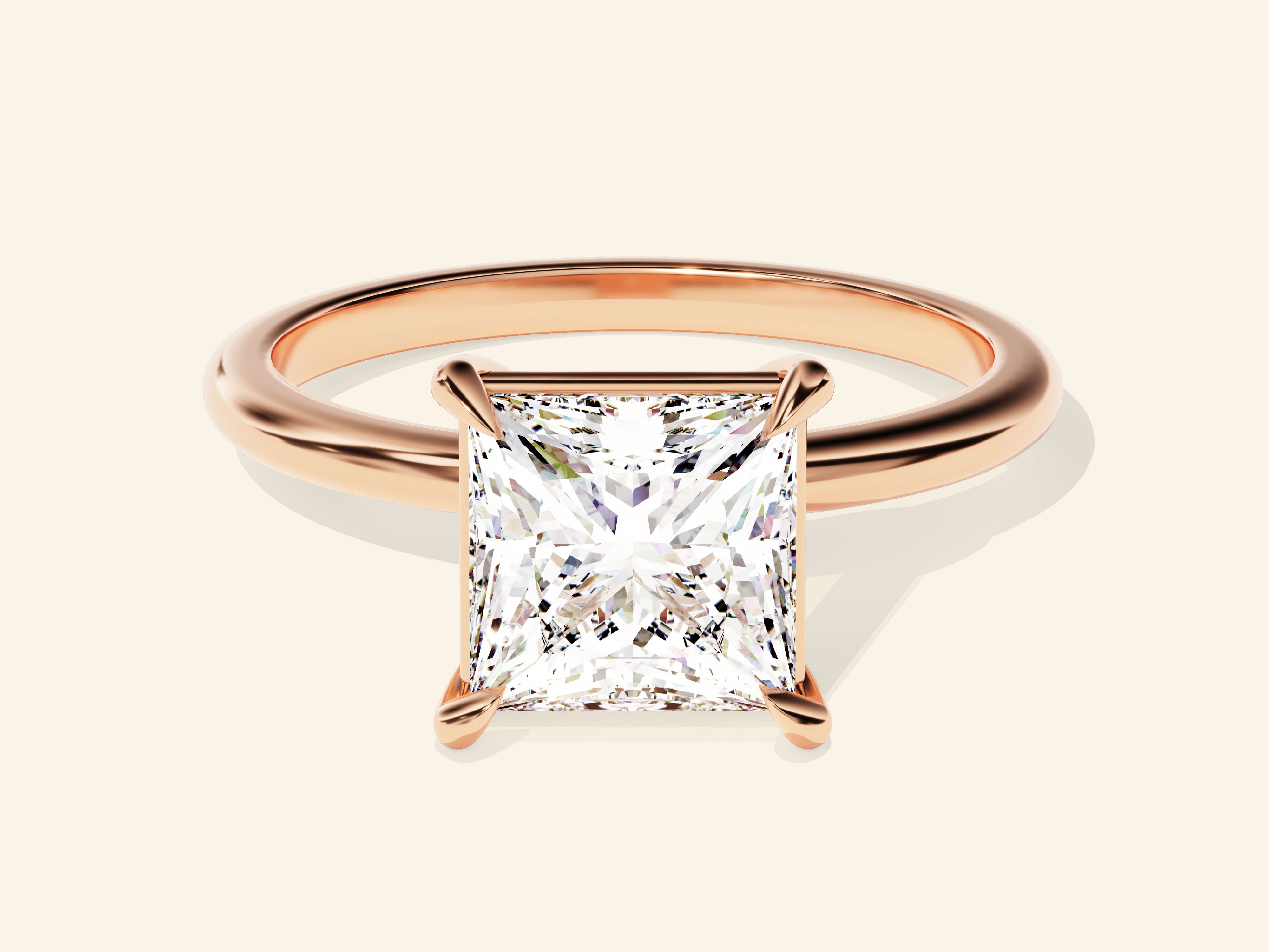 Princess Solitaire Engagement Ring