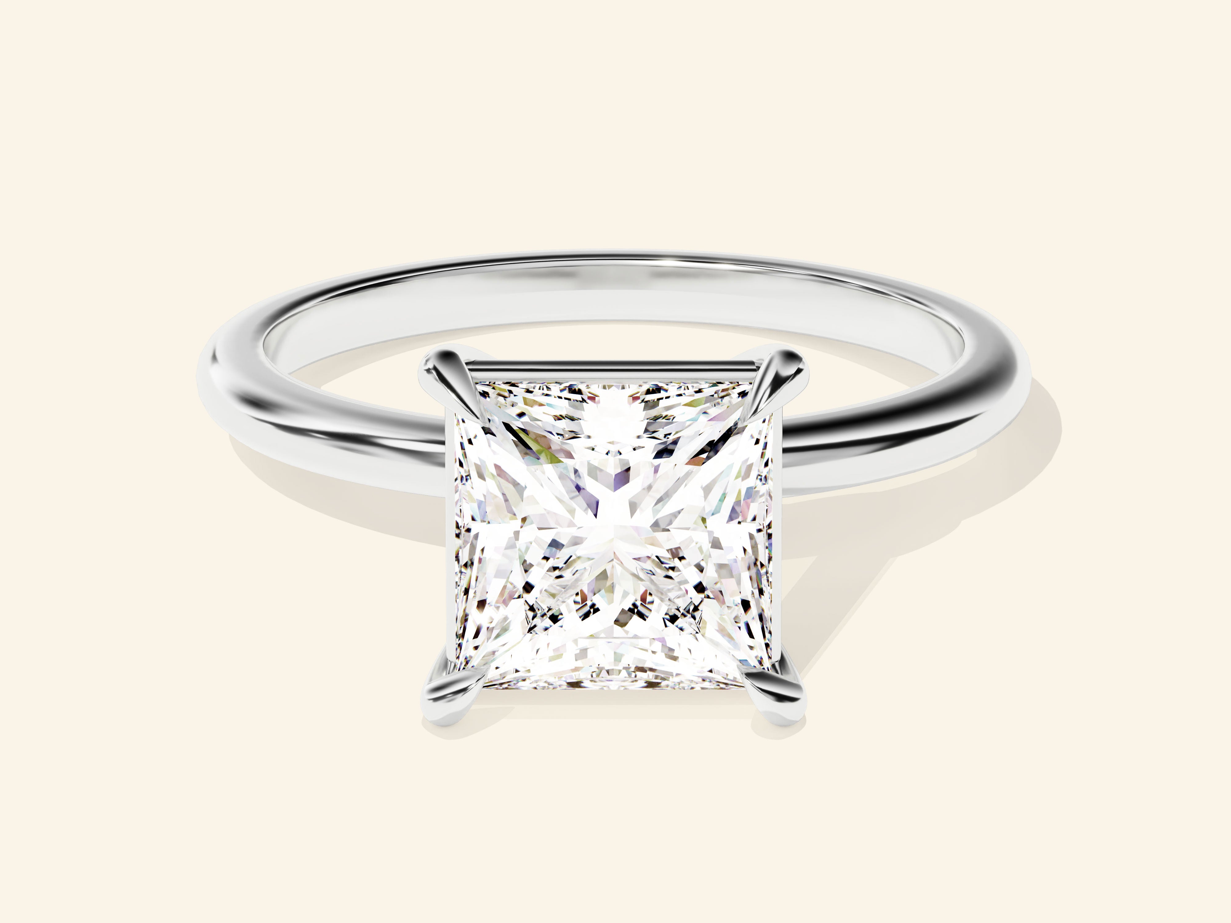 Princess Solitaire Engagement Ring