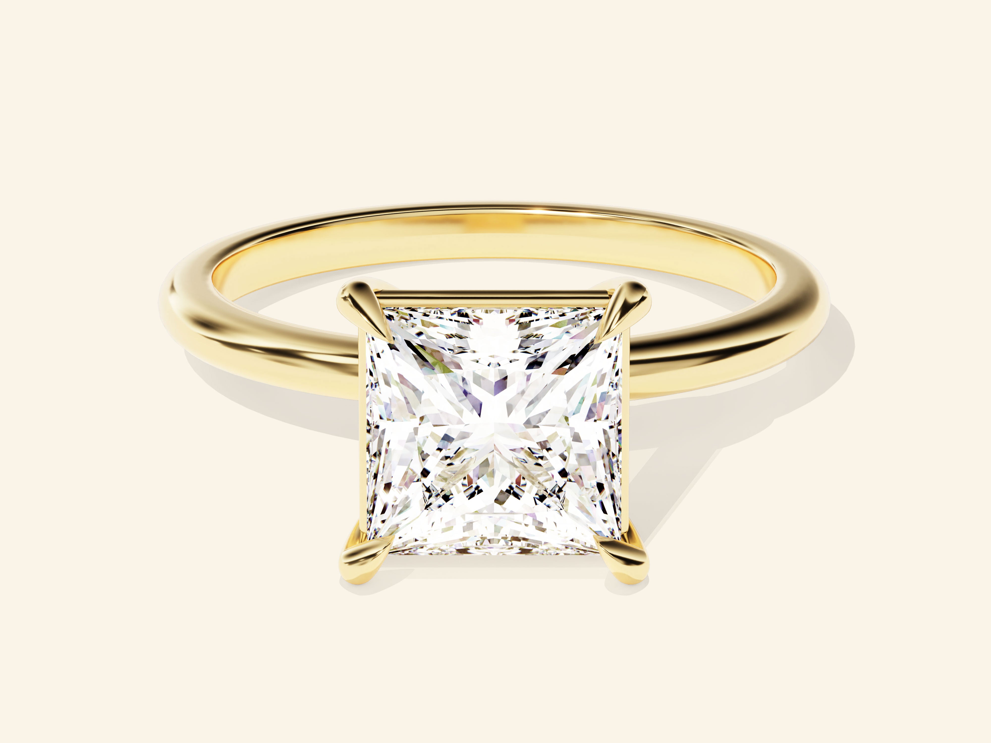 Princess Solitaire Engagement Ring