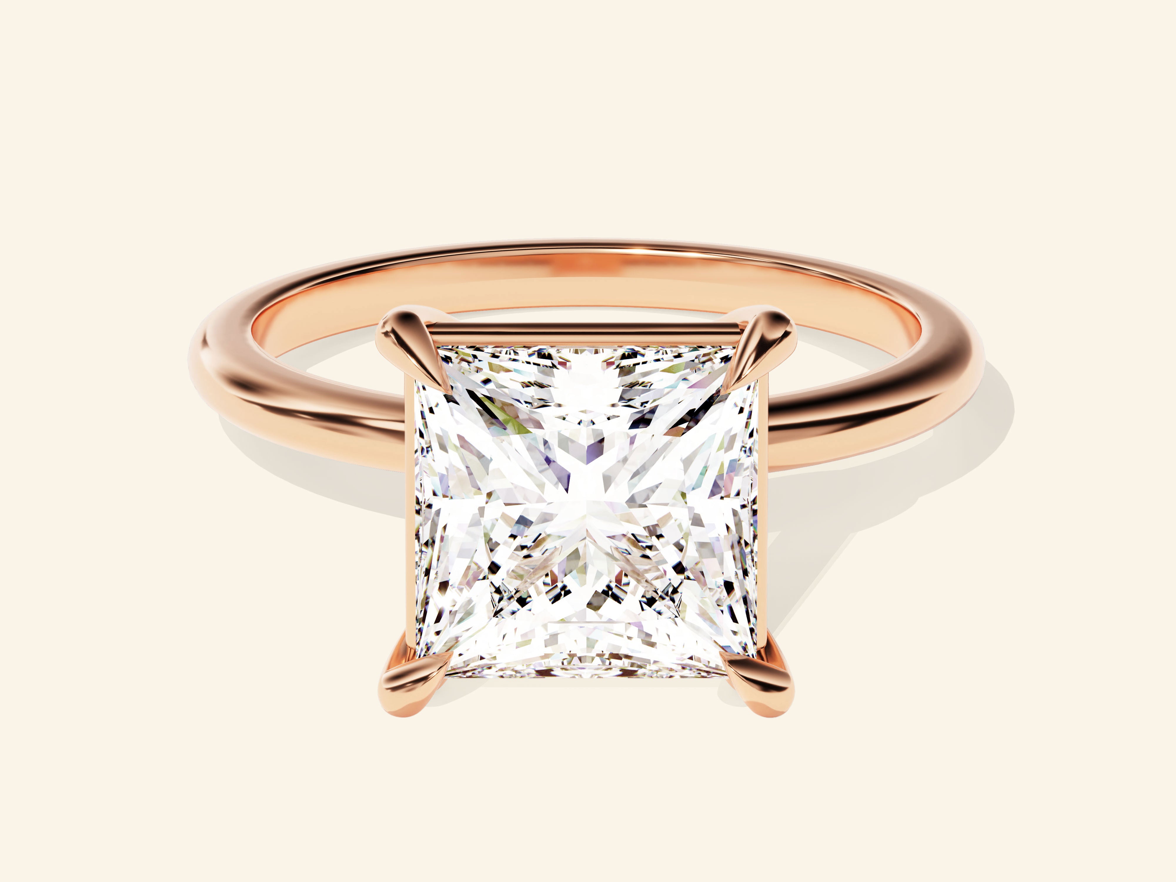 Princess Solitaire Engagement Ring