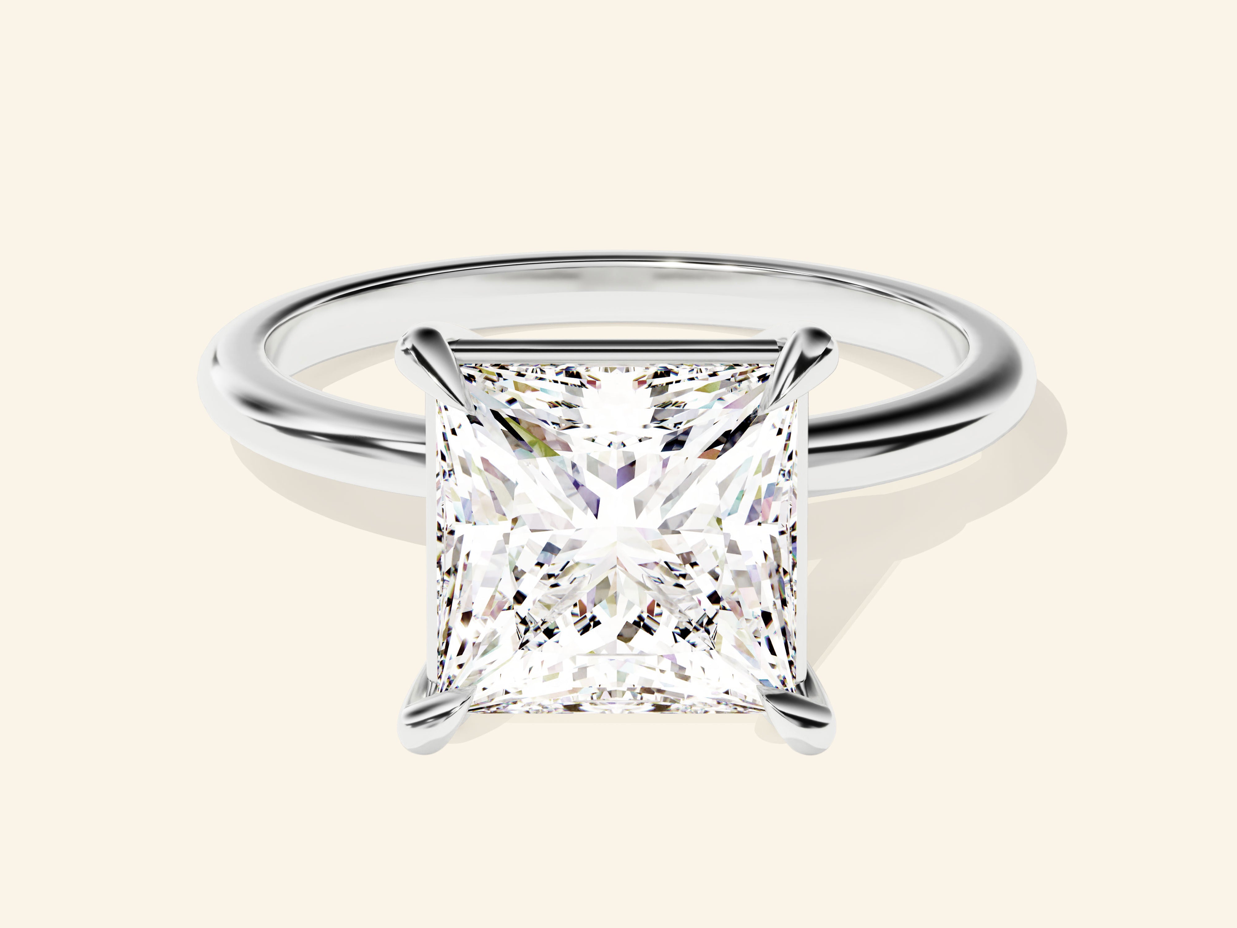 Princess Solitaire Engagement Ring